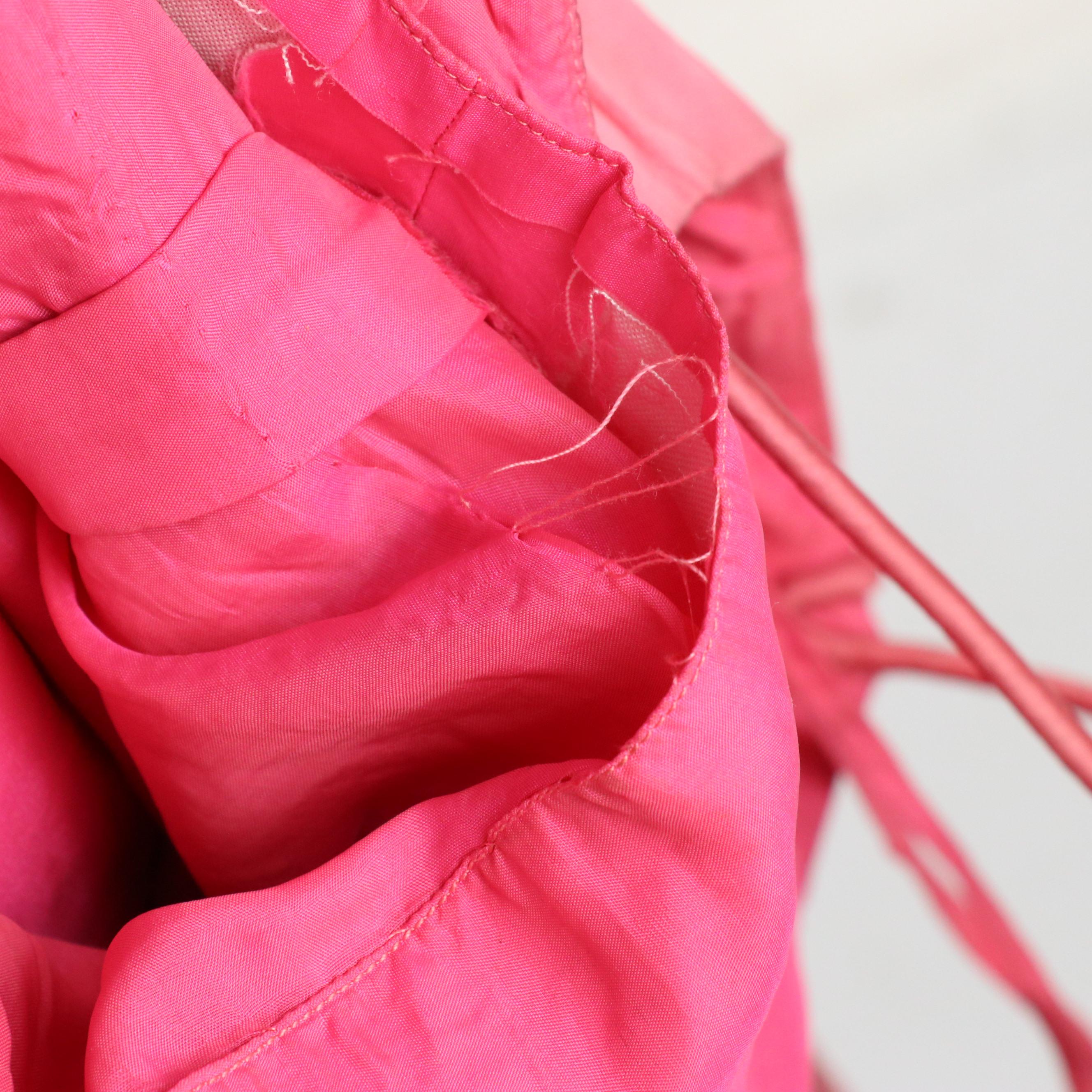 Sleeveless Hand-Beaded Dress in Silk Satin from Robinson's California, 1960s