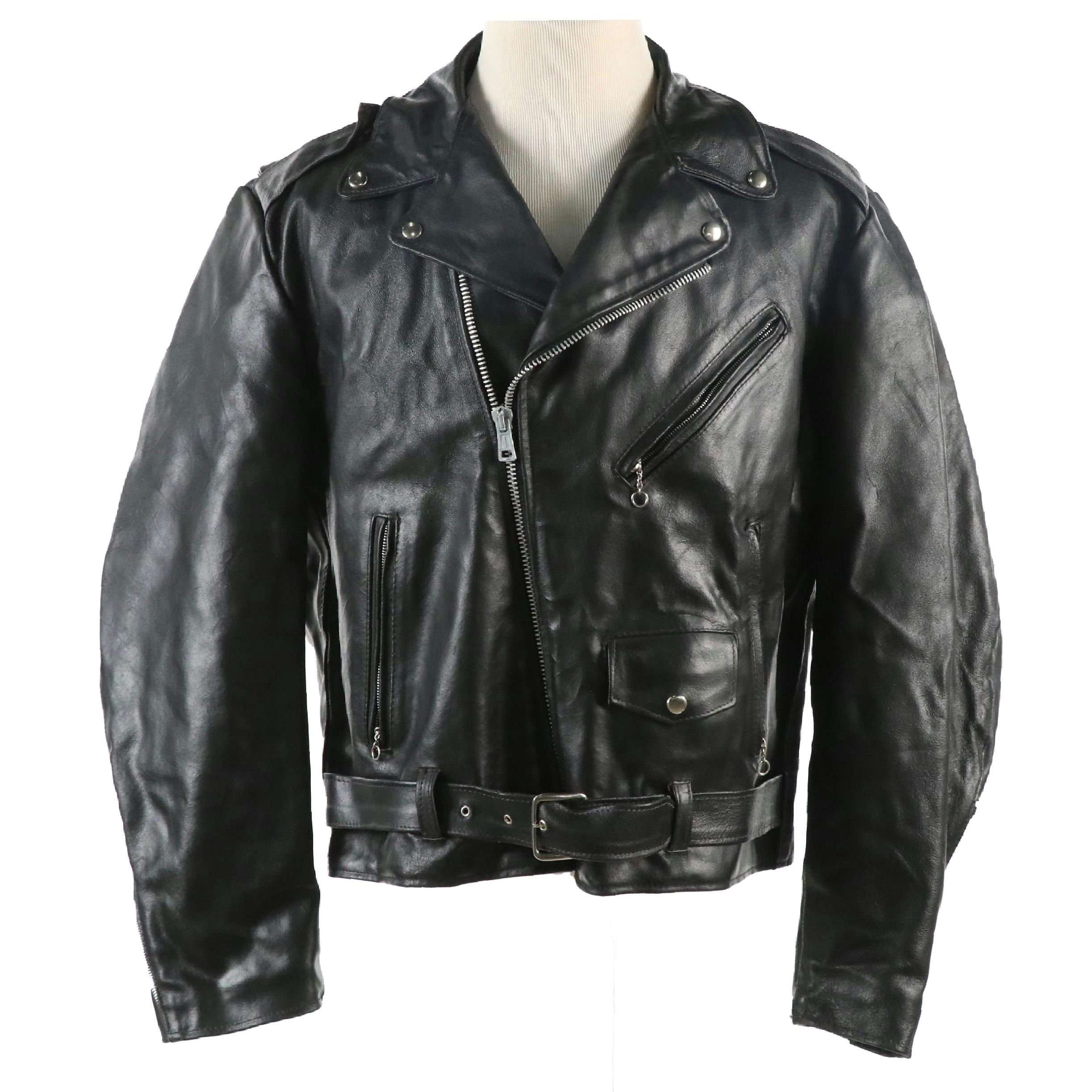 Men's Excelled Vintage Leather Motorcycle Jacket