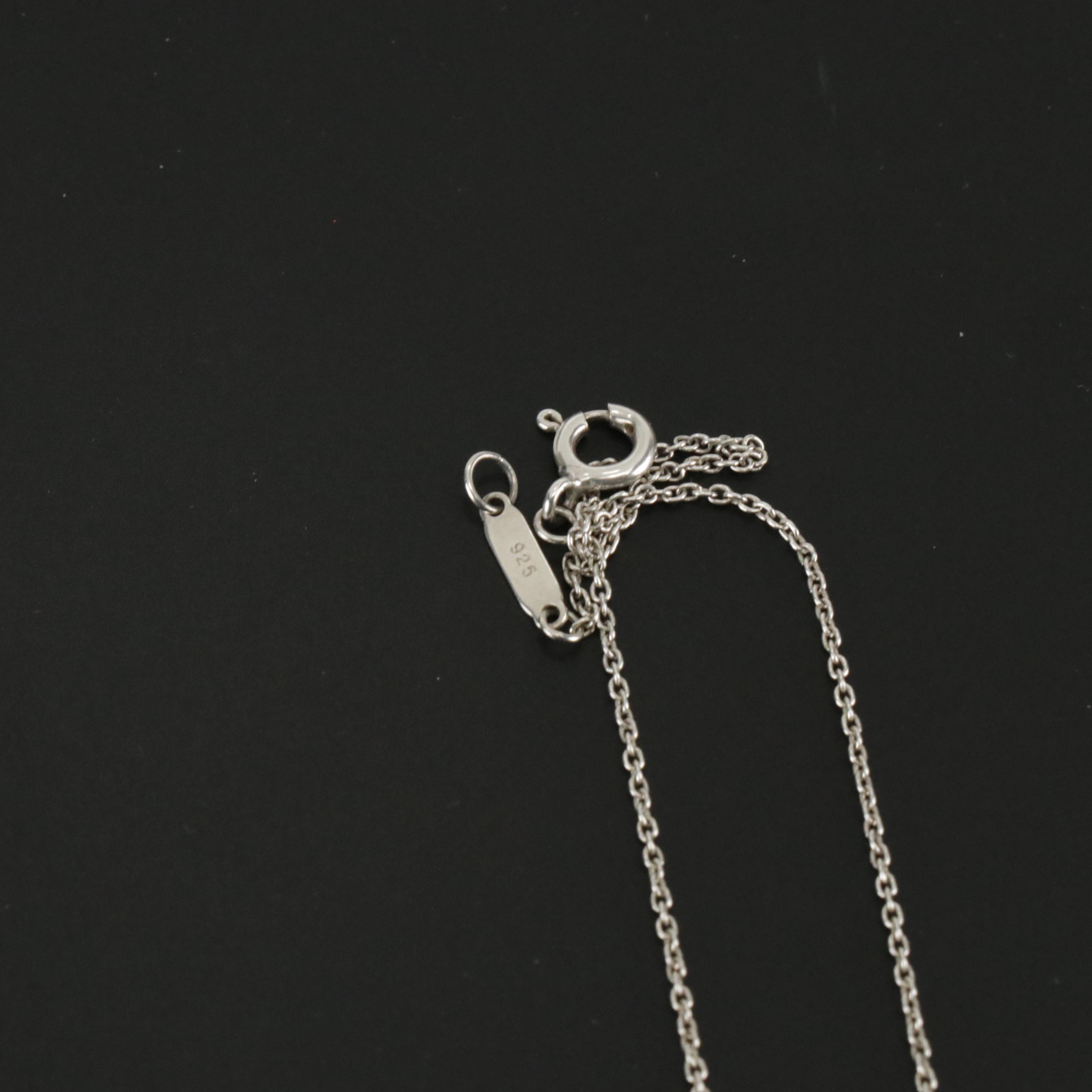 Tiffany & Co. Sterling Silver Four Hearts Clover Pendant Necklace