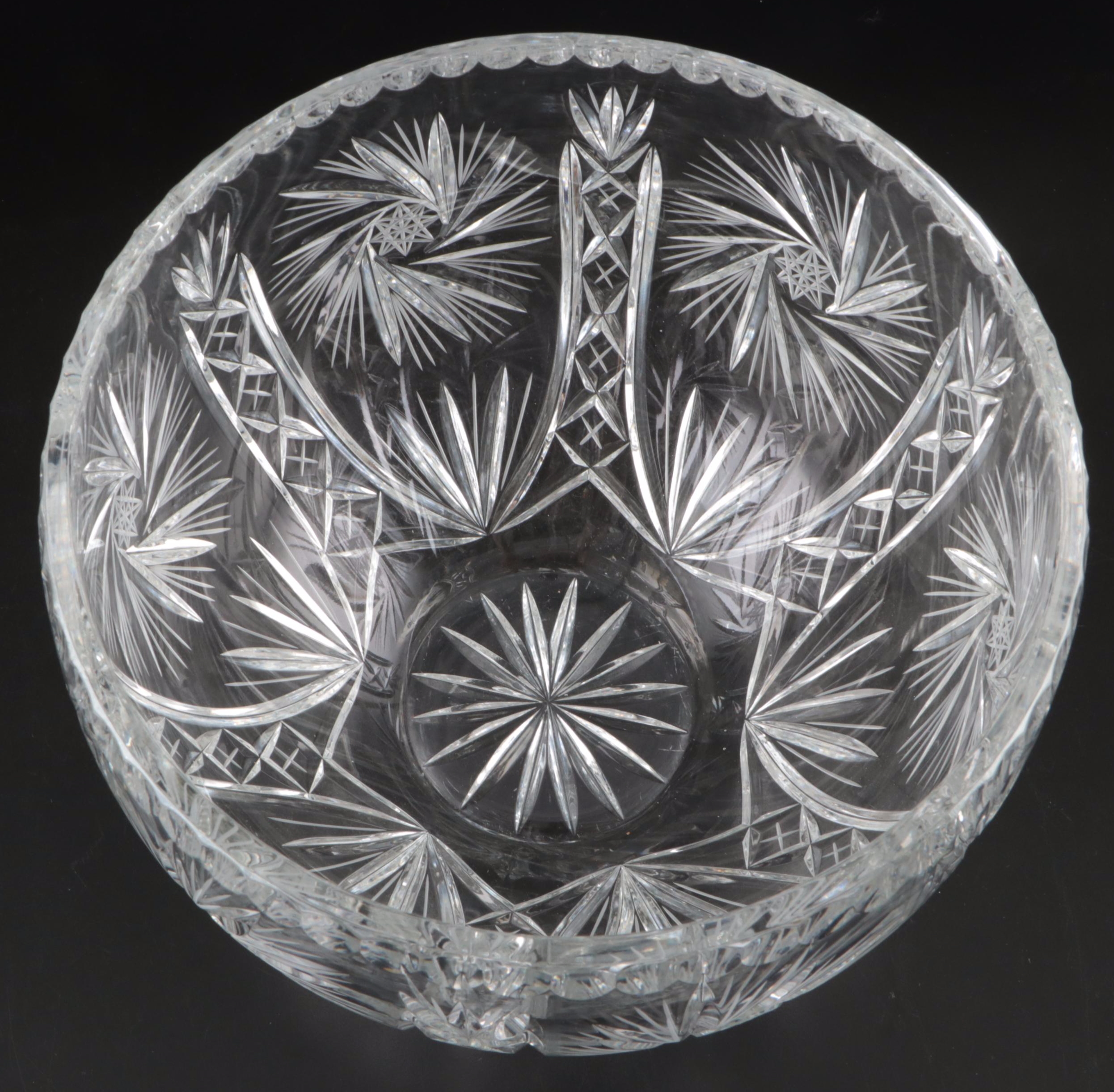 Crystal Bowl with Silver Finish Cherub Stand