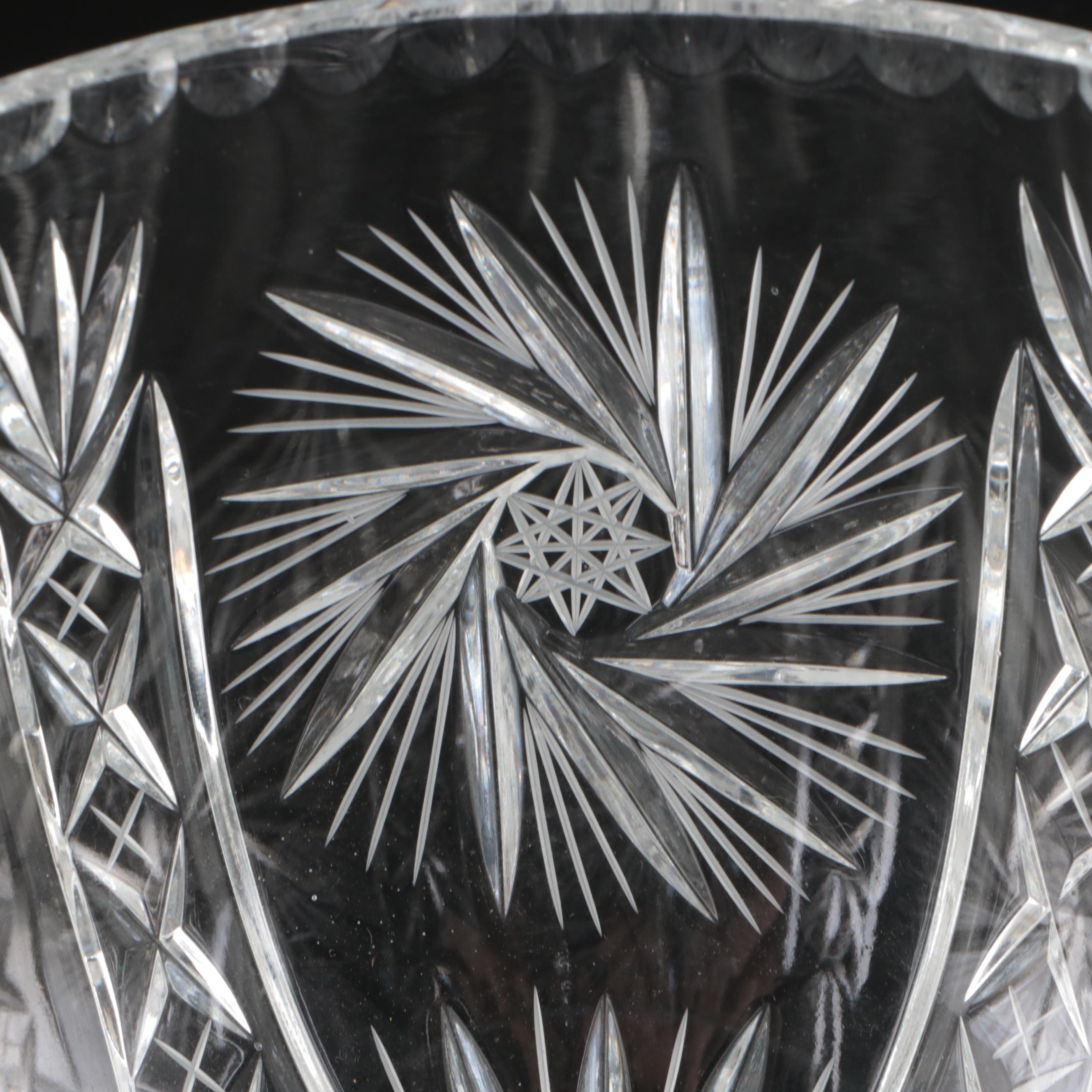 Crystal Bowl with Silver Finish Cherub Stand