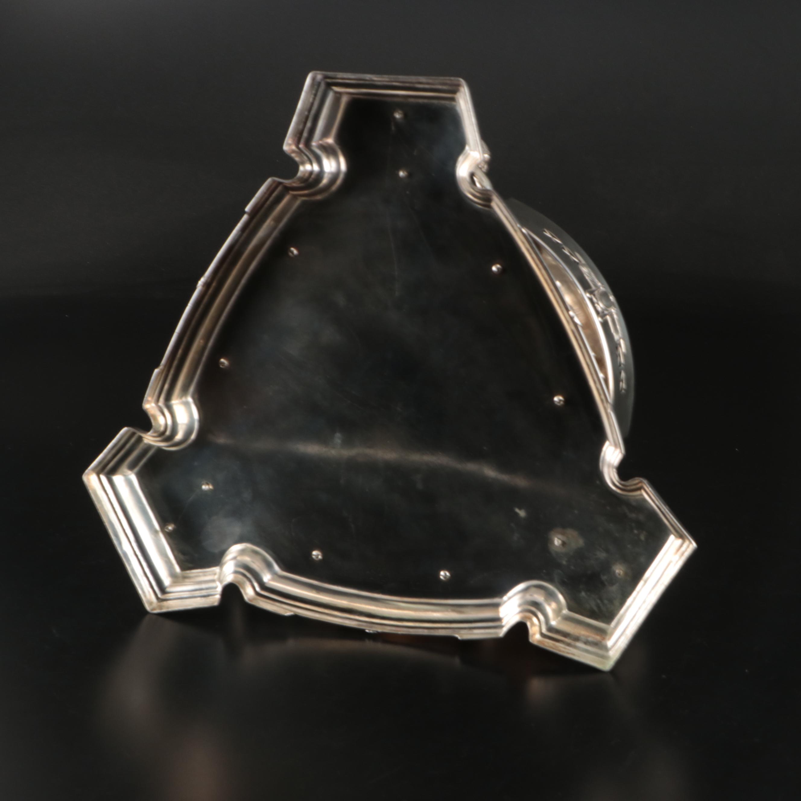 Crystal Bowl with Silver Finish Cherub Stand