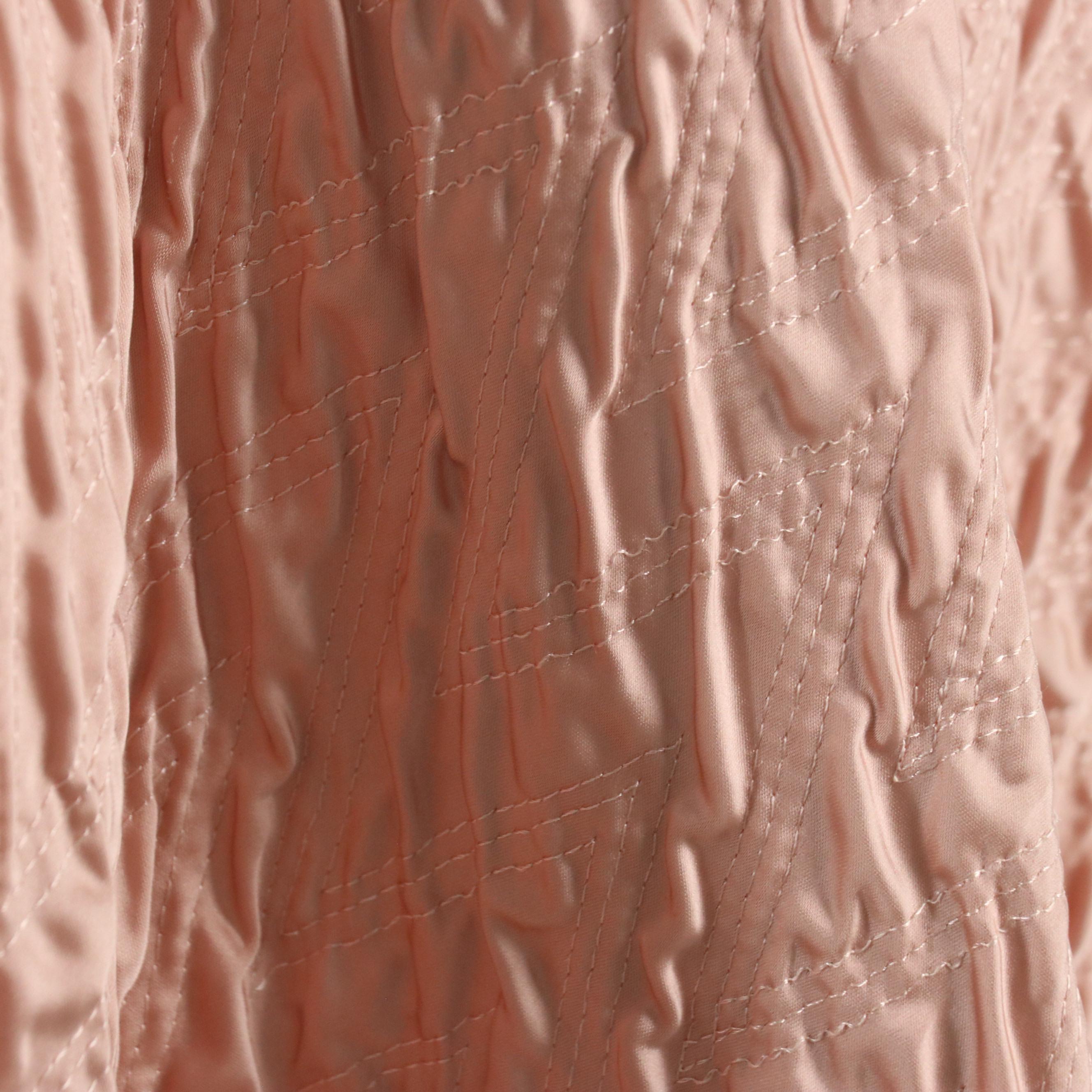 Halter Swing Cocktail Dress in Blush Rose Satin, 1950s