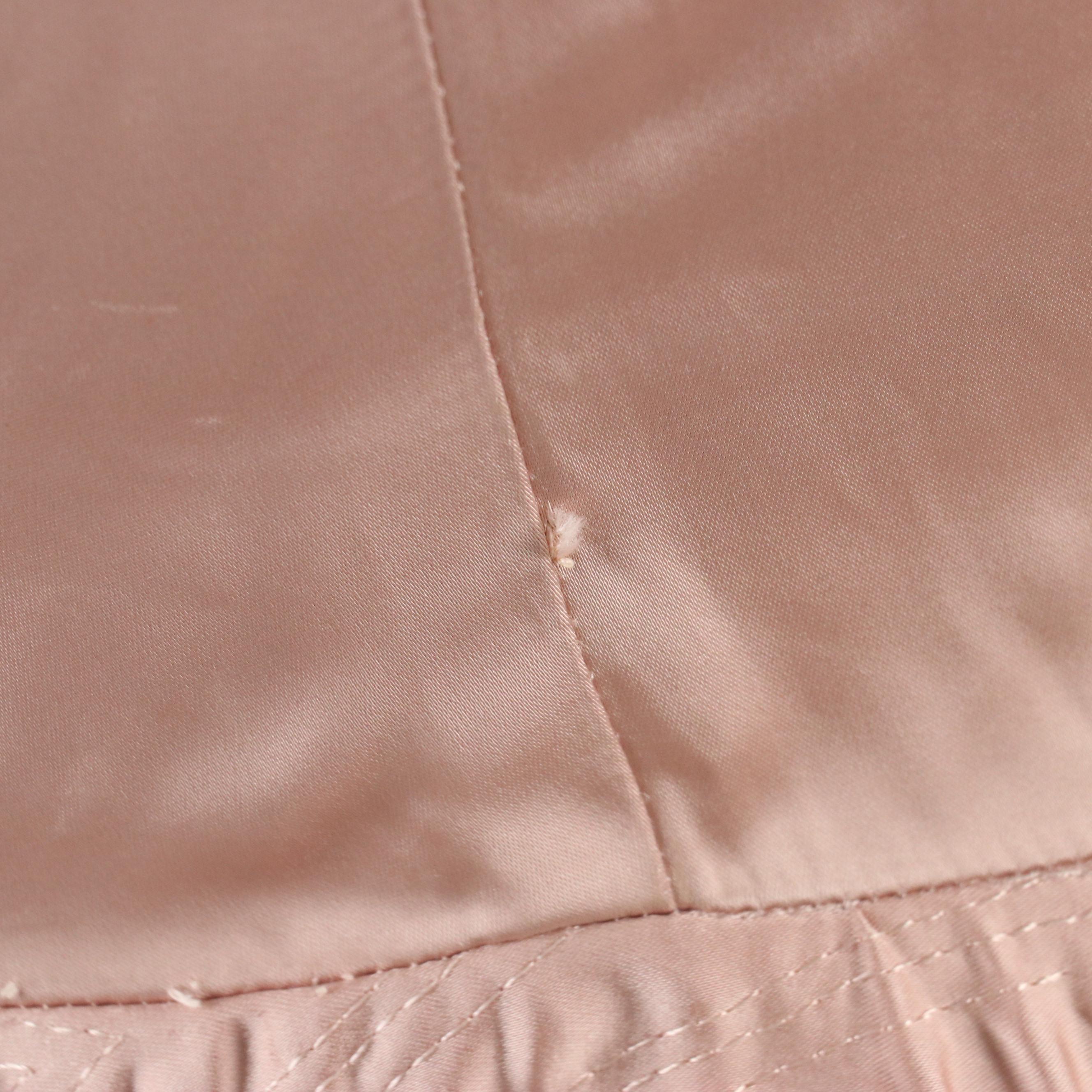 Halter Swing Cocktail Dress in Blush Rose Satin, 1950s