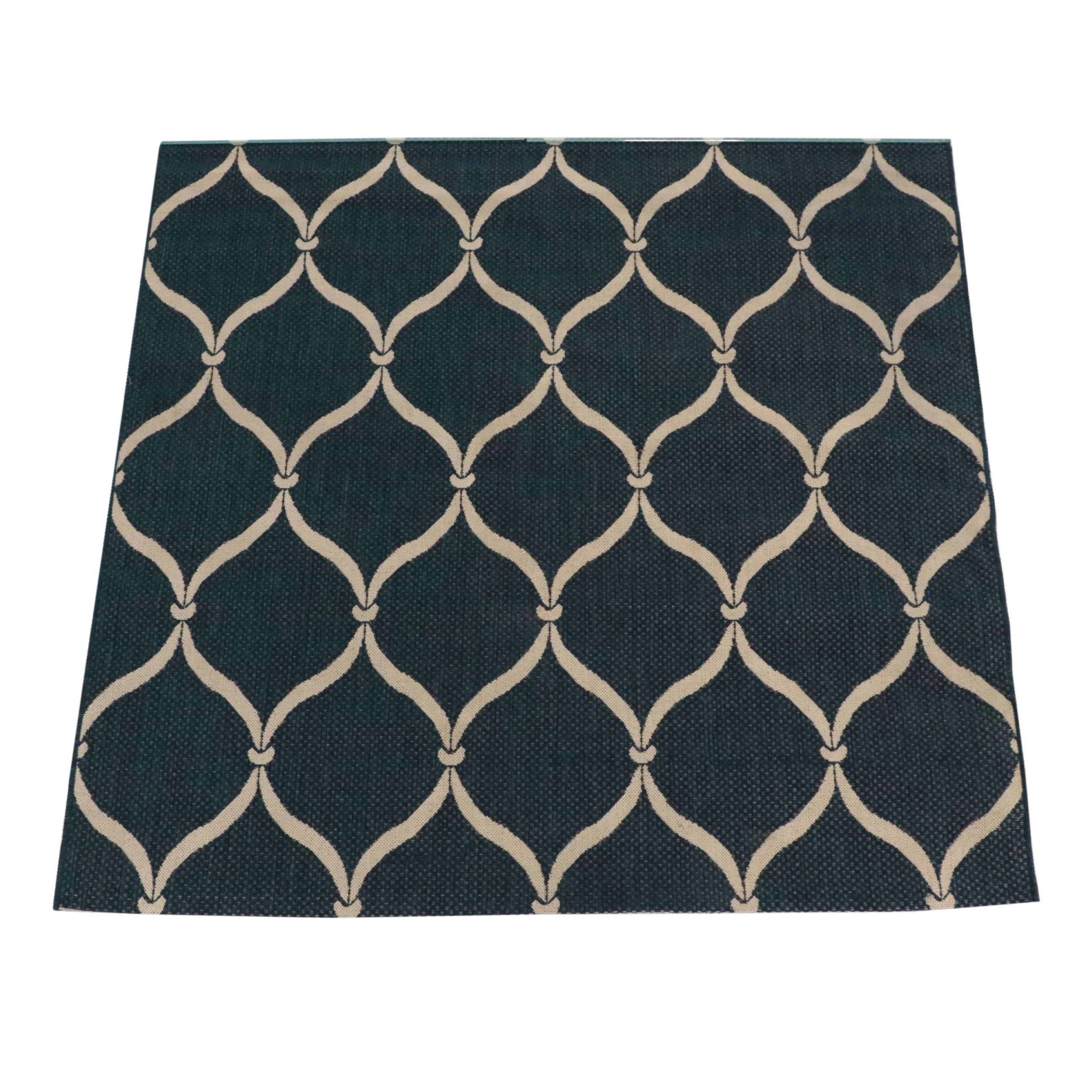 6'5 x 6'7 Machine Made Safavieh Courtyard Contemporary All Weather Area Rug