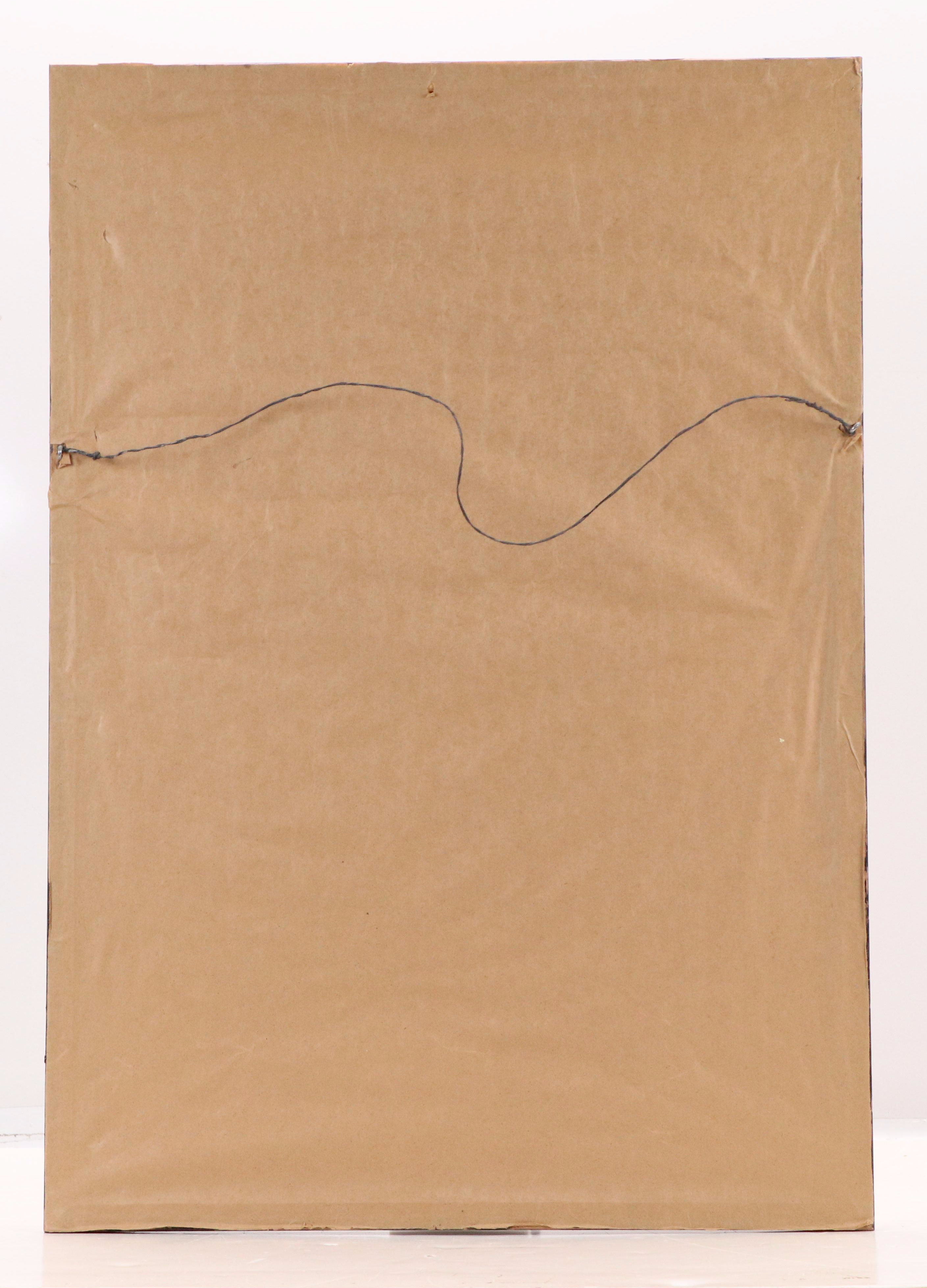 Mexican Otomi Folk Art Amate Paper Seed Spirit Painting