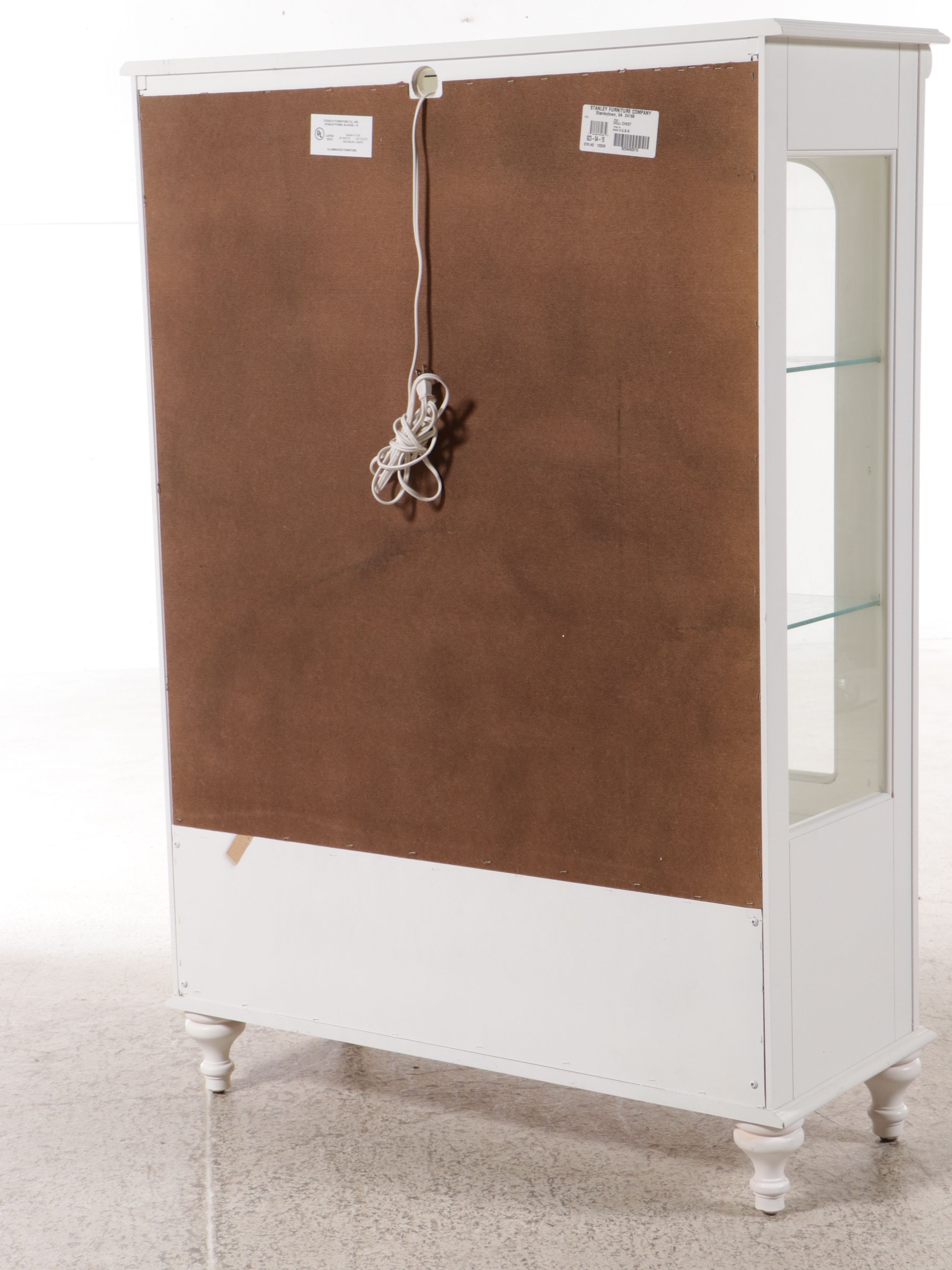 Stanley Painted Illuminated Display Cabinet