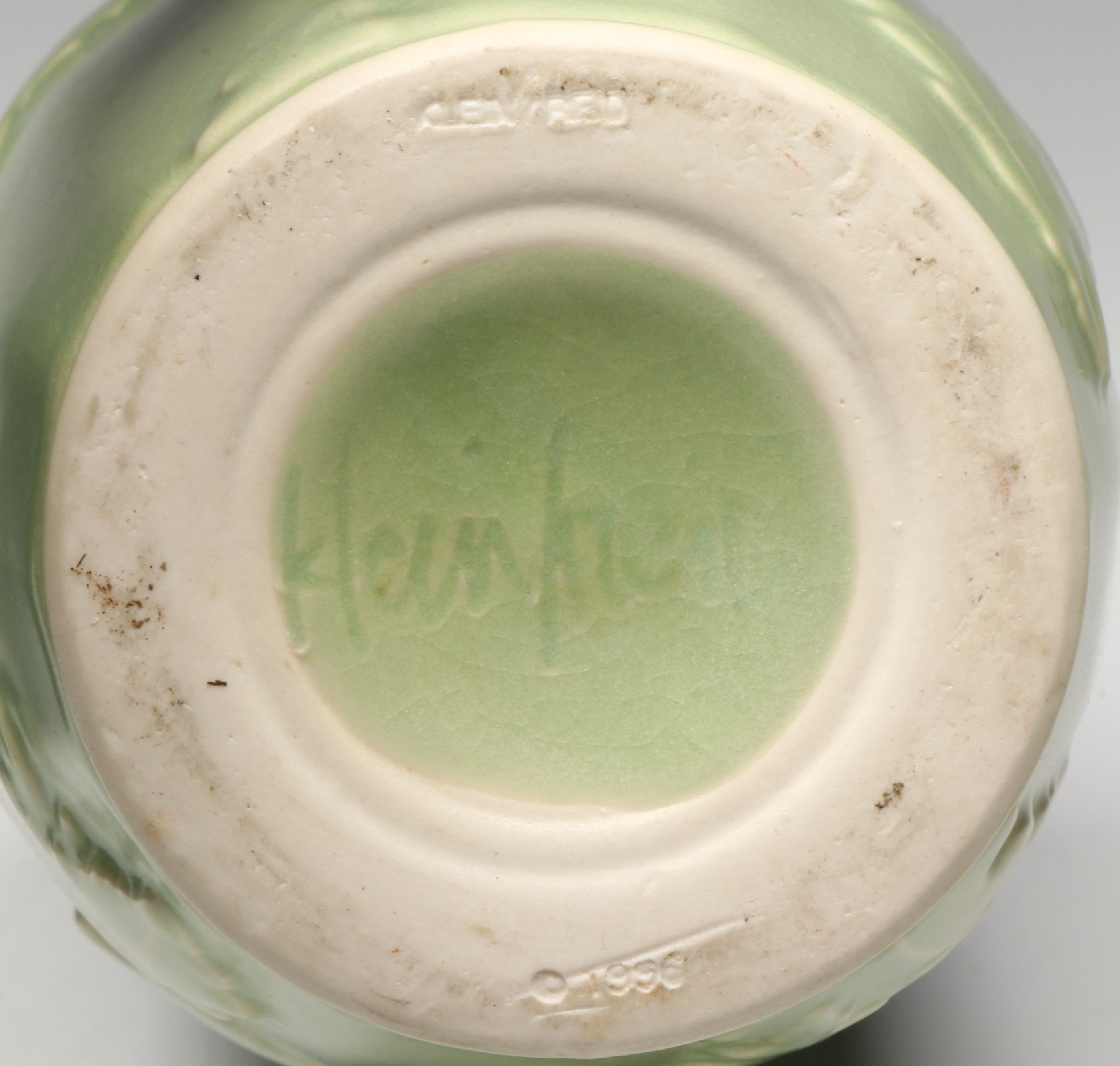 Klein Reid Pitcher, McCoy Bamboo Jardiniere and Other Ceramic Planters