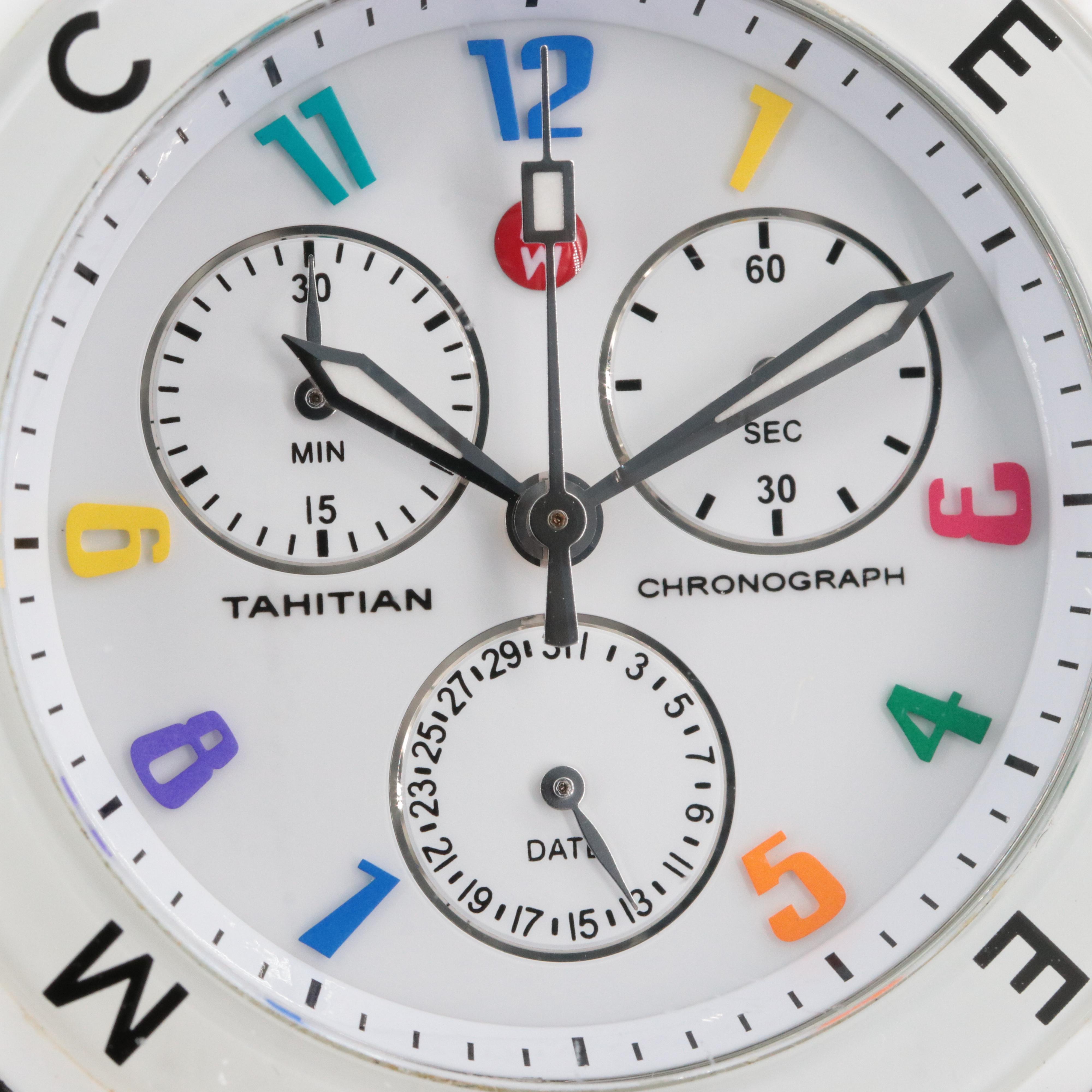 Michele Tahitian Jelly Bean Rainbow Chronograph Watch