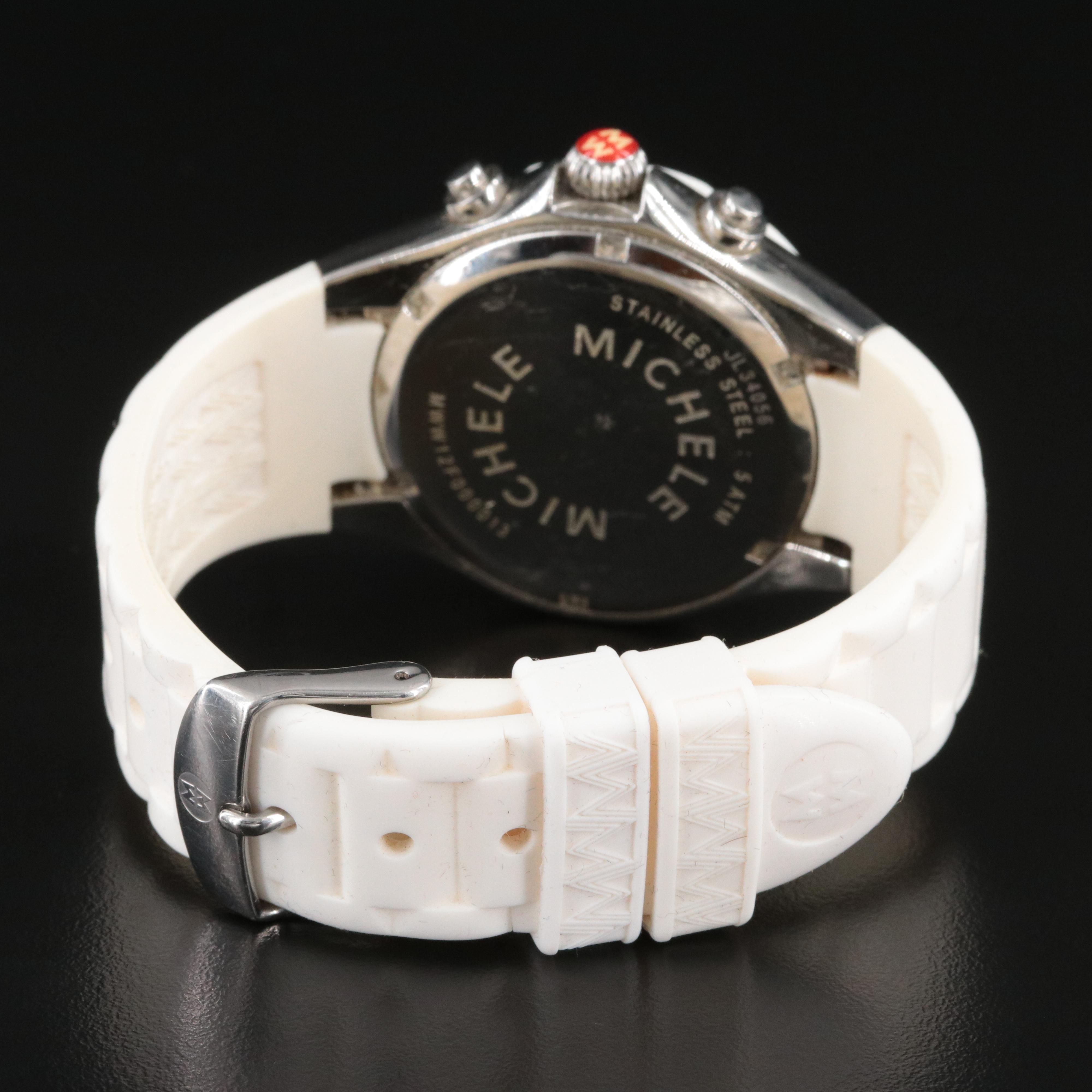 Michele Tahitian Jelly Bean Rainbow Chronograph Watch