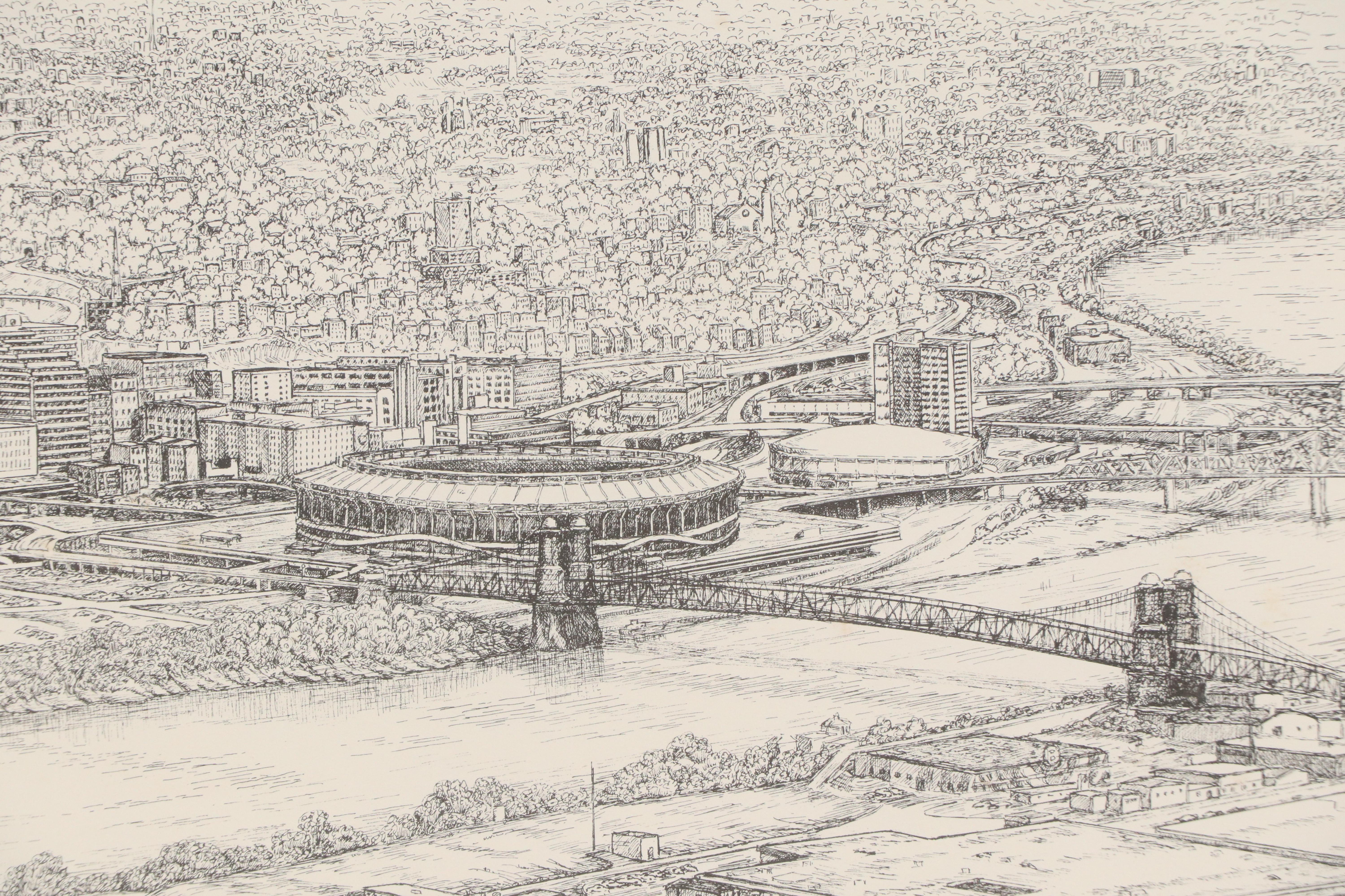 Geneva South Lithograph "Greater Cincinnati"