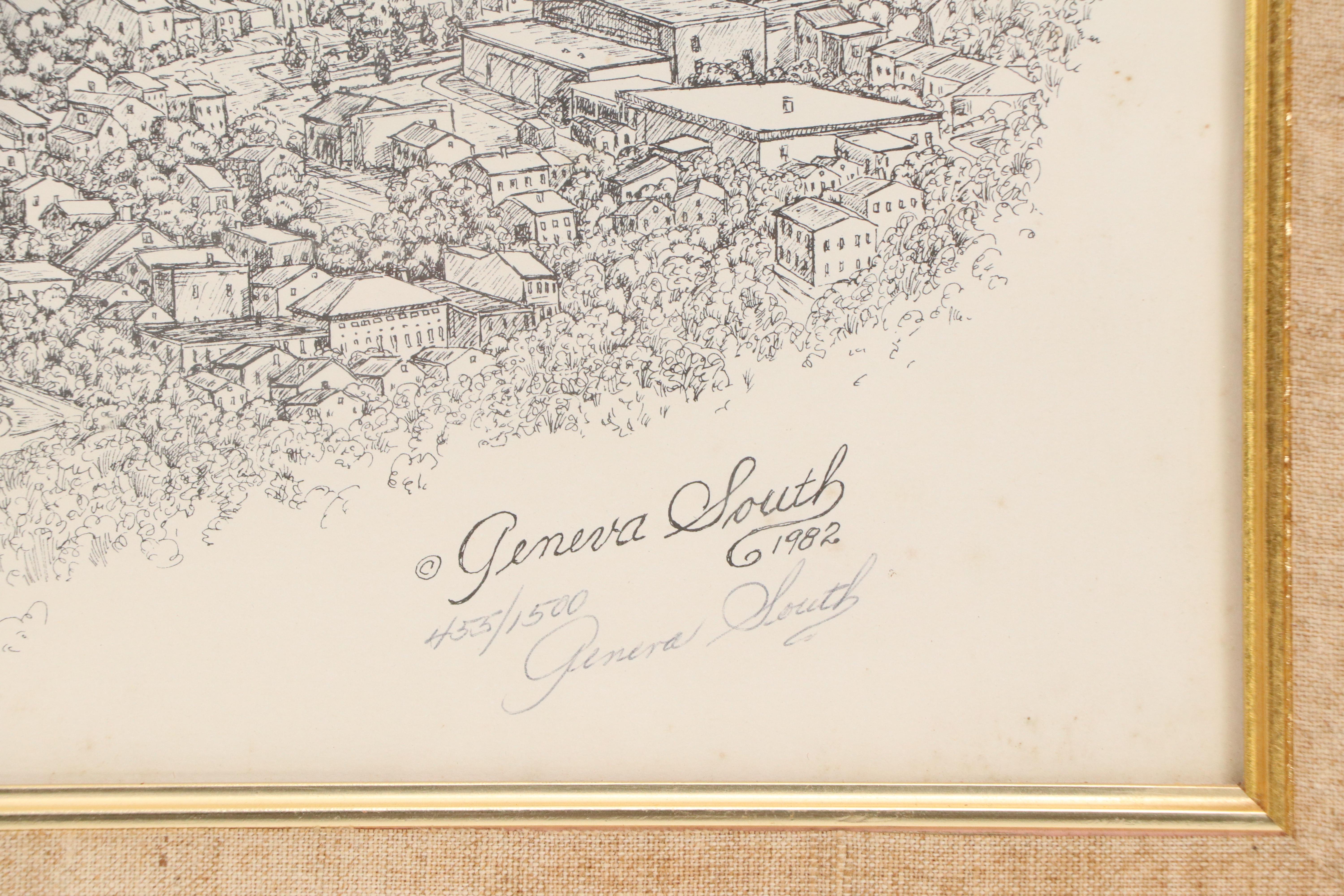 Geneva South Lithograph "Greater Cincinnati"
