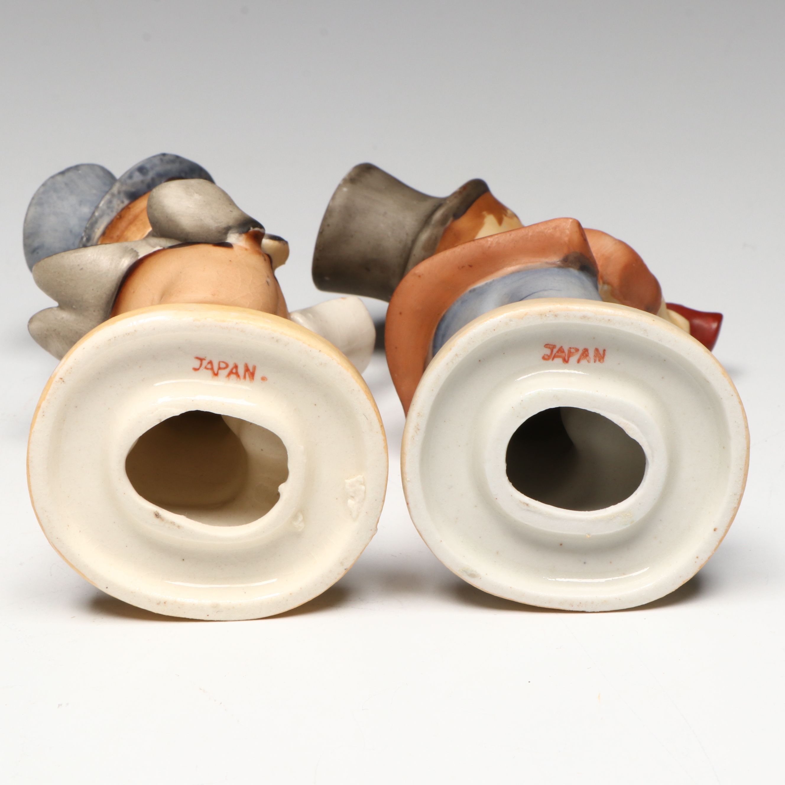 Porcelain Boy and Bulldog Figurines