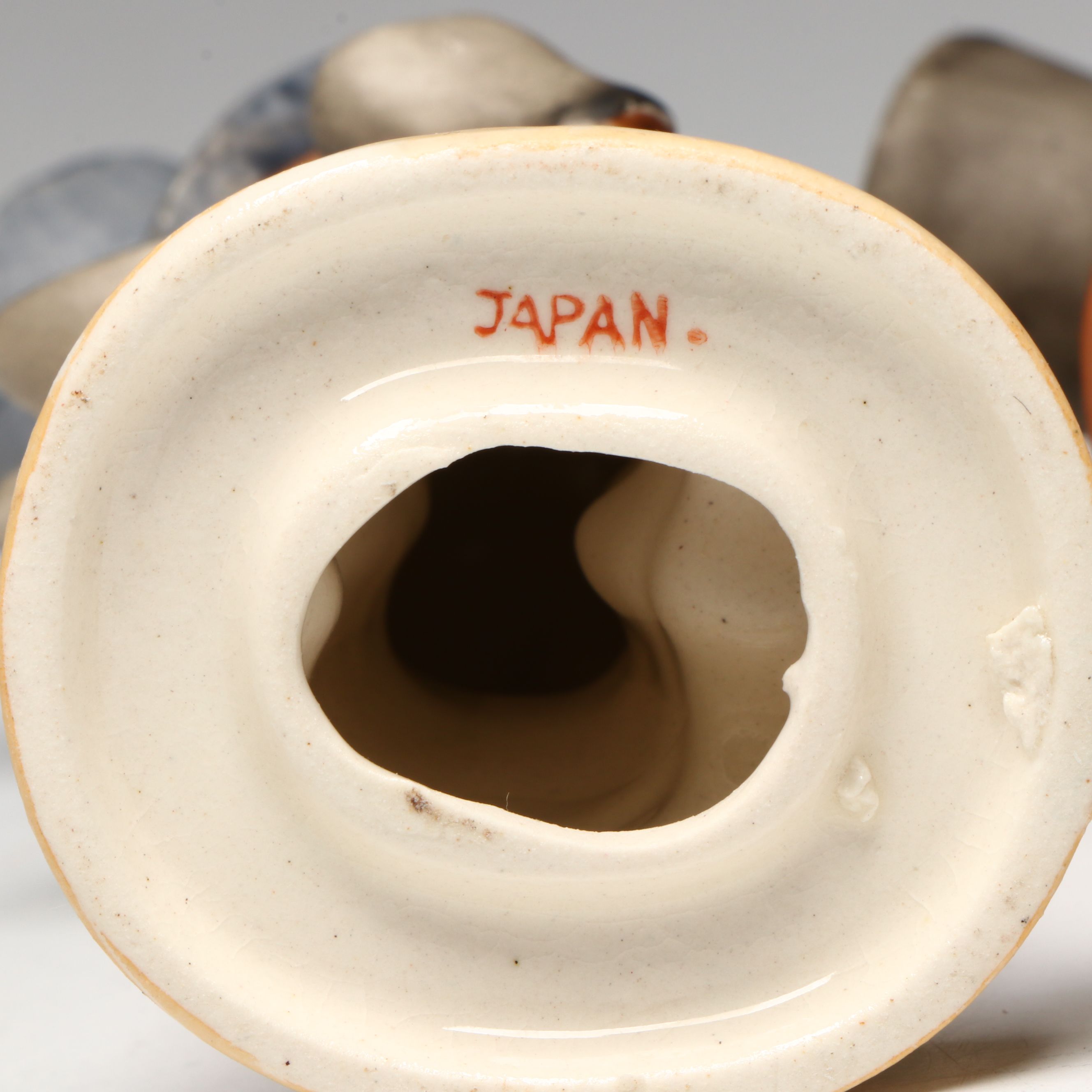 Porcelain Boy and Bulldog Figurines