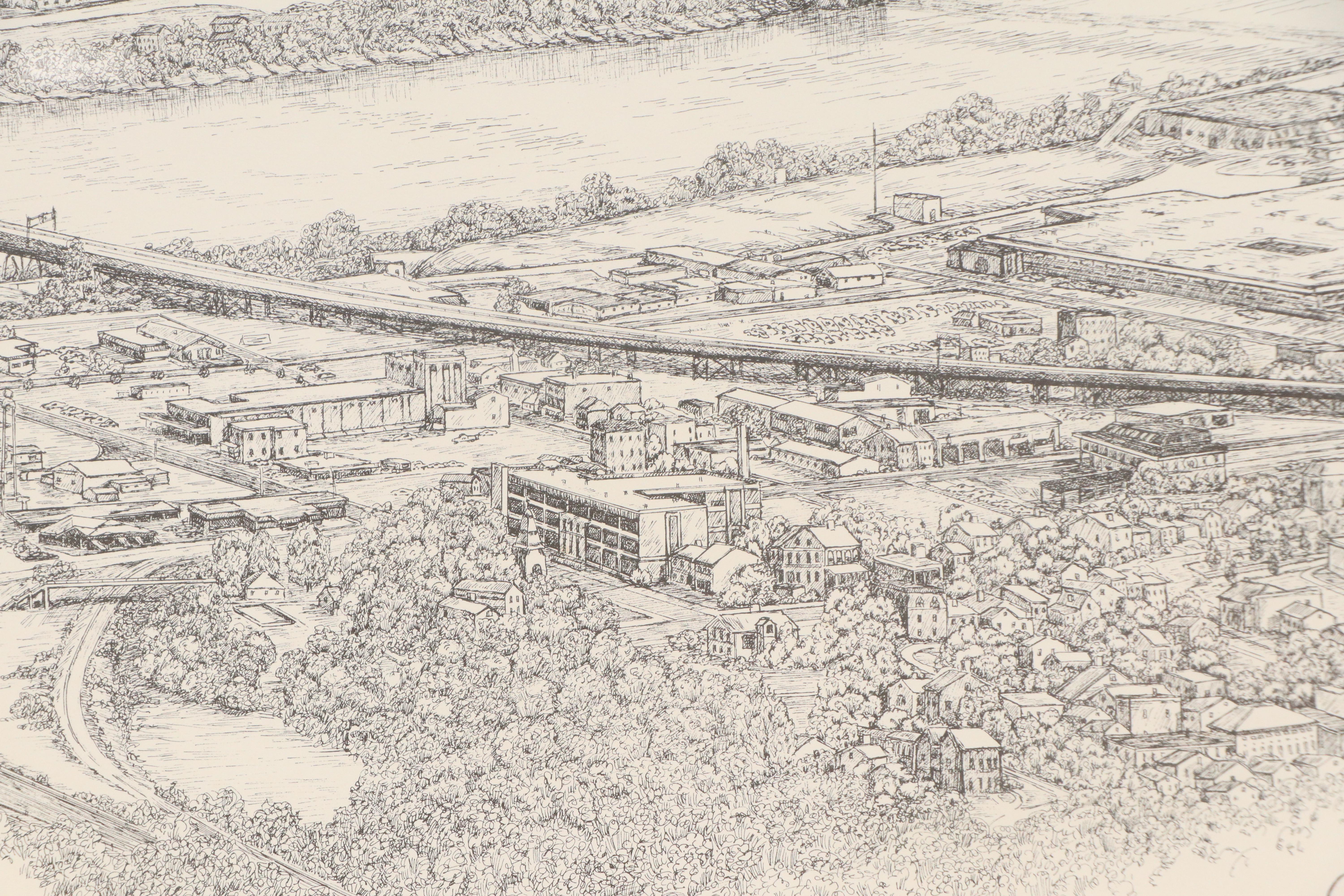 Geneva South Lithograph "Greater Cincinnati"