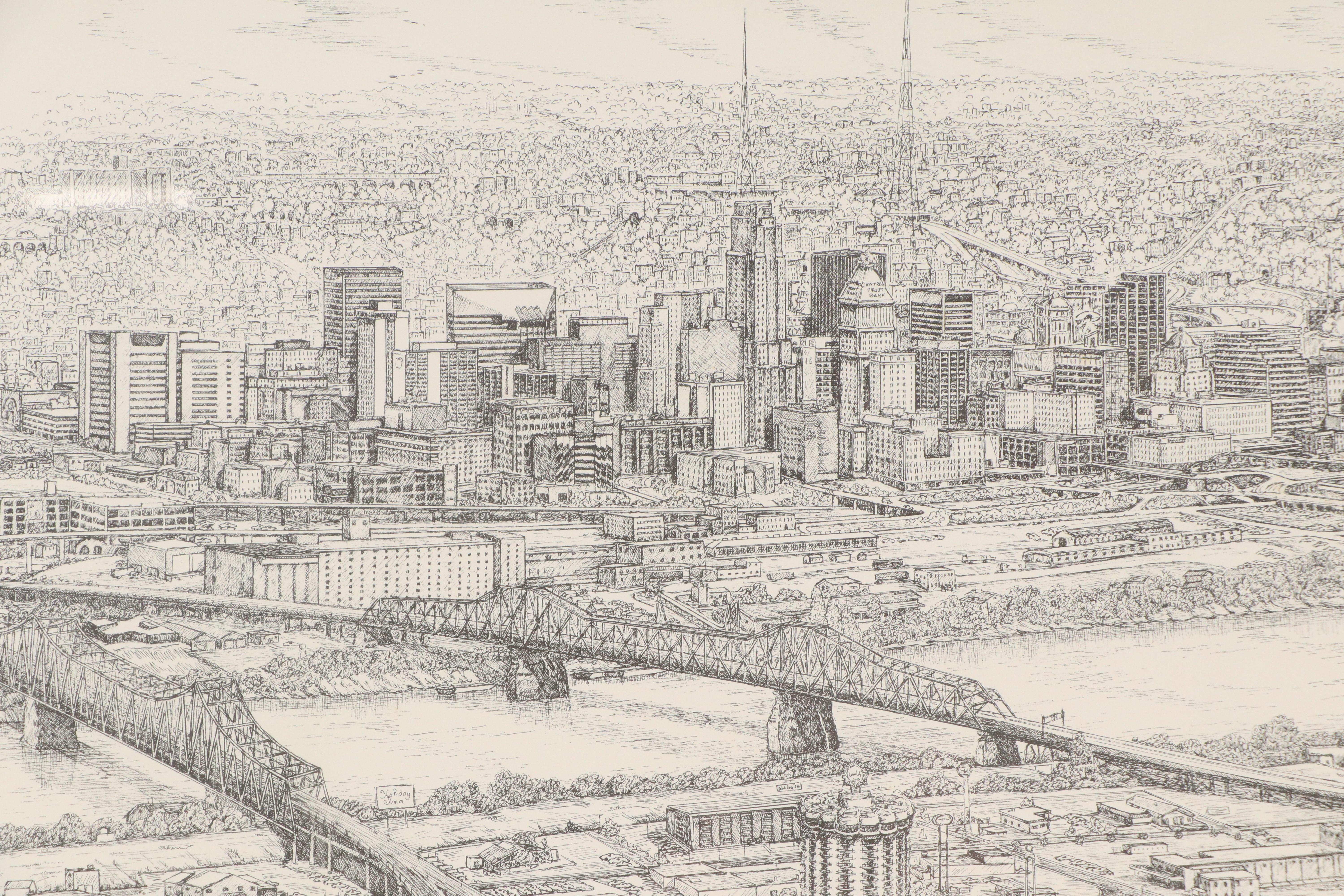 Geneva South Lithograph "Greater Cincinnati"