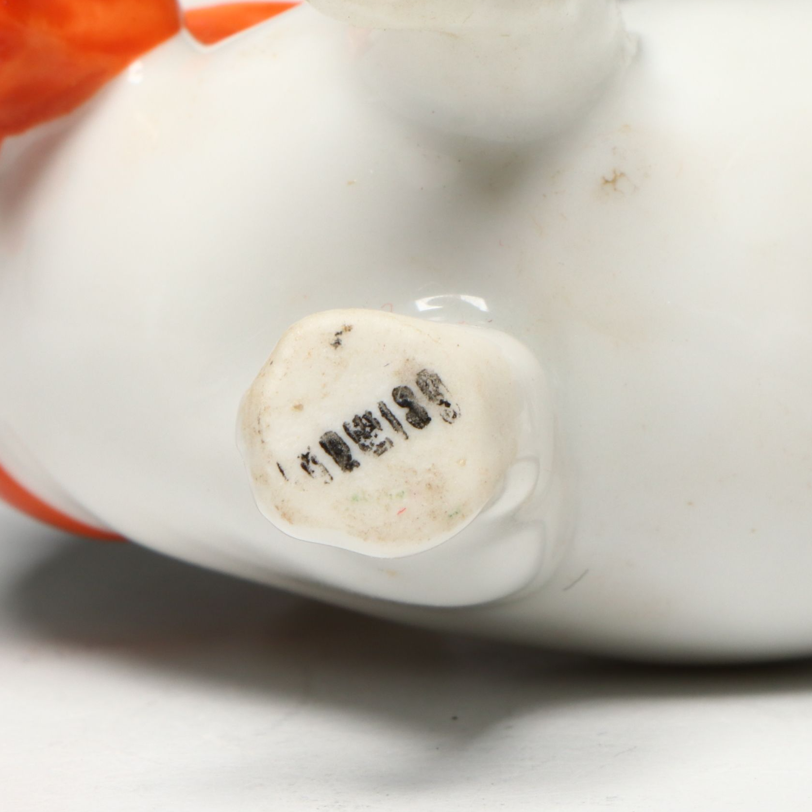 Porcelain Boy and Bulldog Figurines