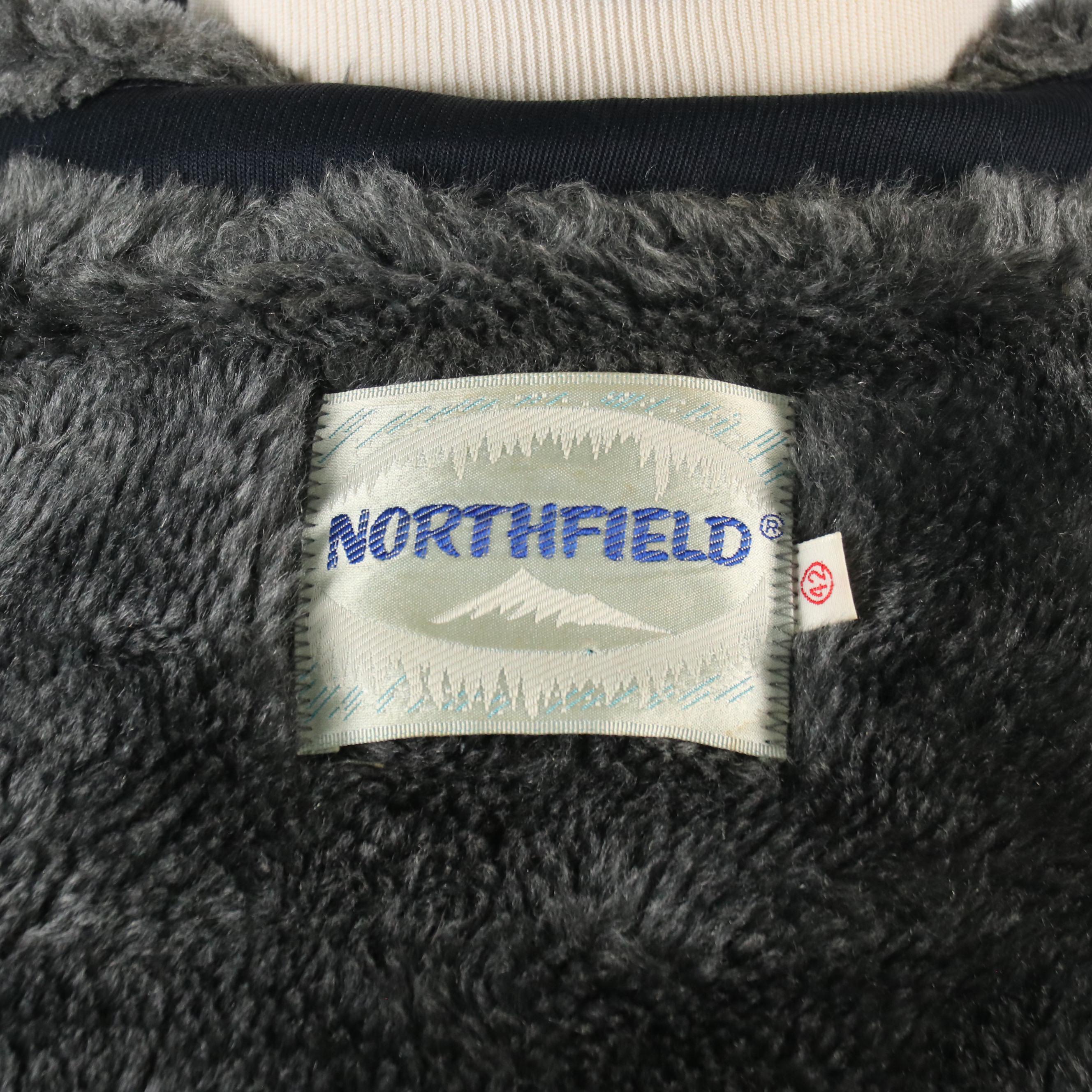 Men's Northfield Coat in Navy with Grey Faux Shearling Lining