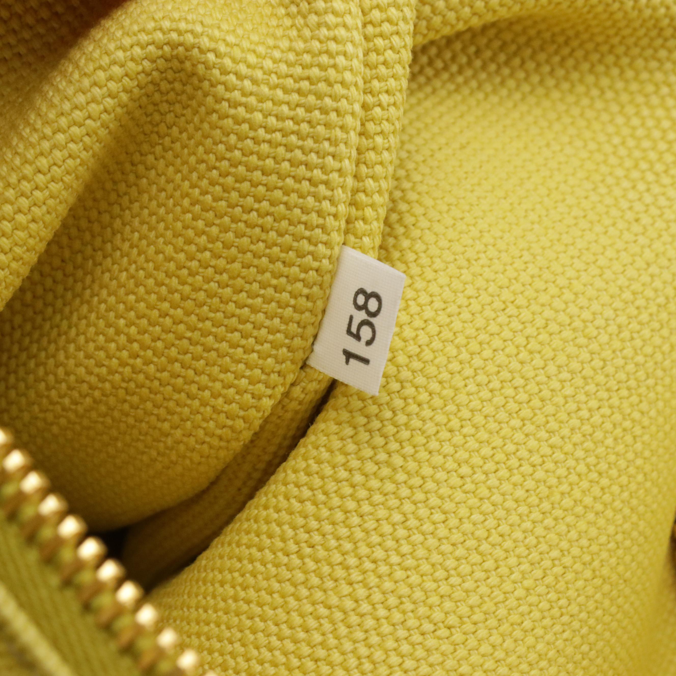 Prada Large Canapa Logo Tote in Ananas Yellow Canvas