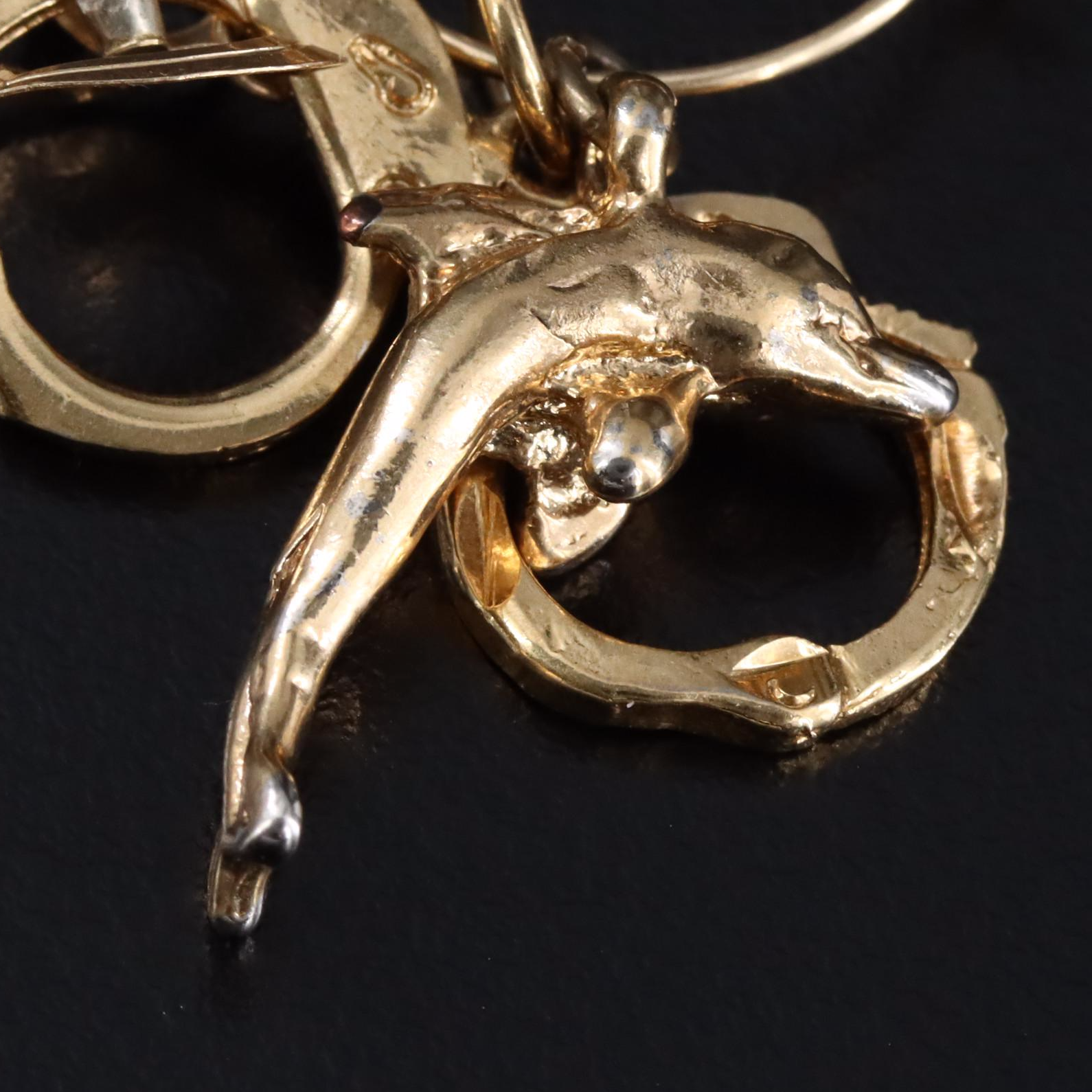 14K Charm Holder Including 18K and 14K 0.02 CTW Diamond Charms