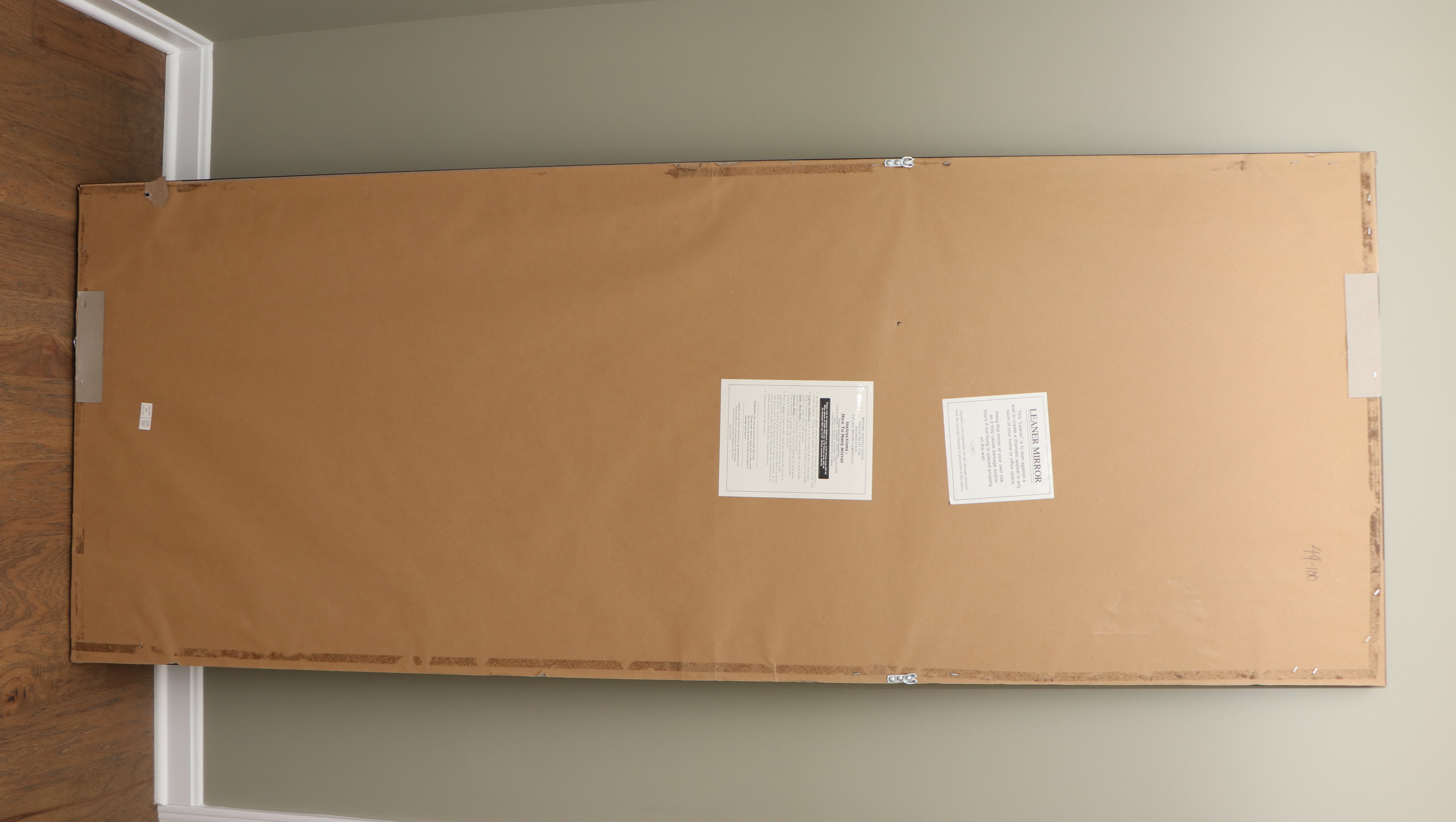 78" Full-Length Wall Mirror with Brushed Grey Frame