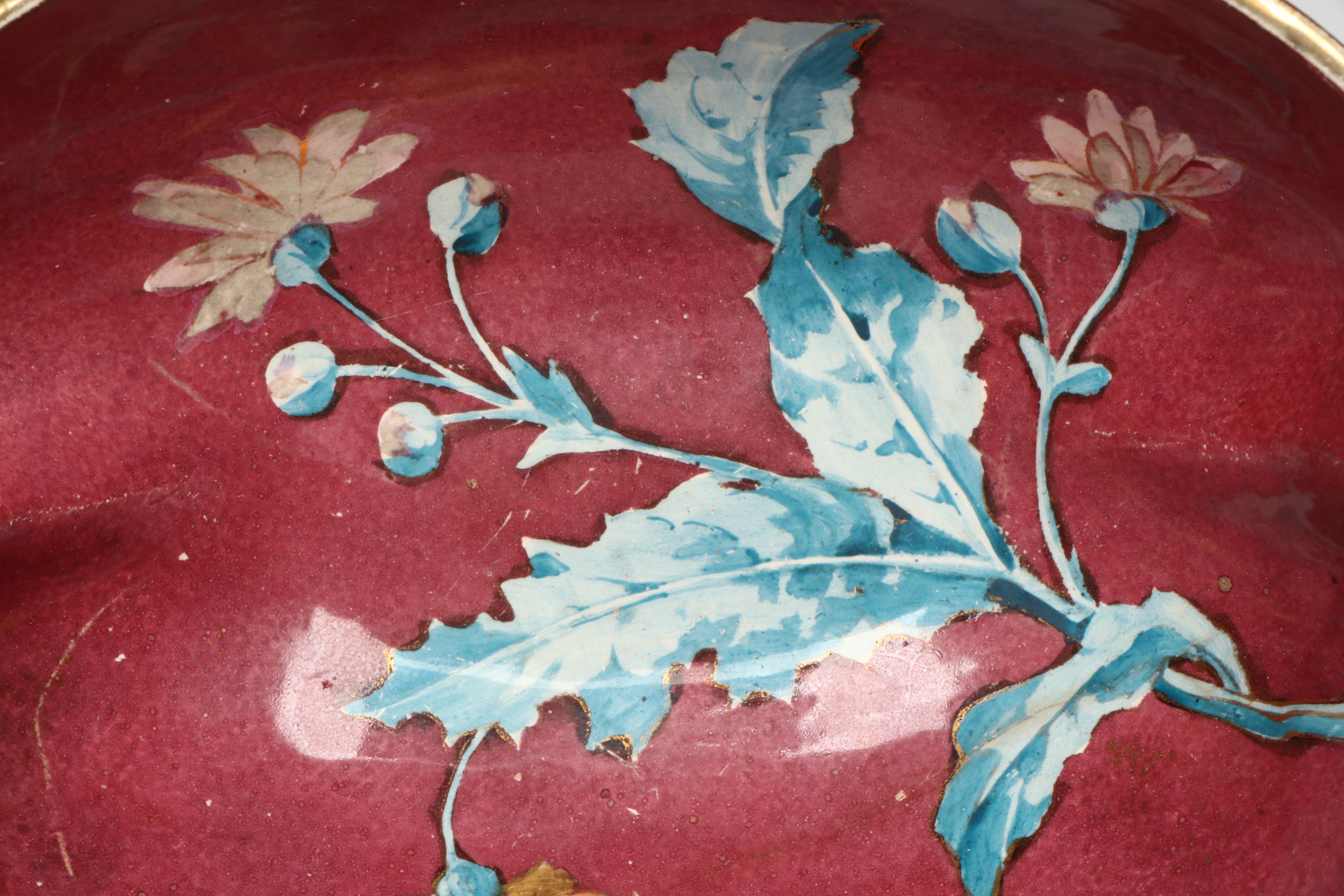 Nora Fenton Porcelain Basket, Toyo Porcelain Birds, and Porcelain Floral Bowl