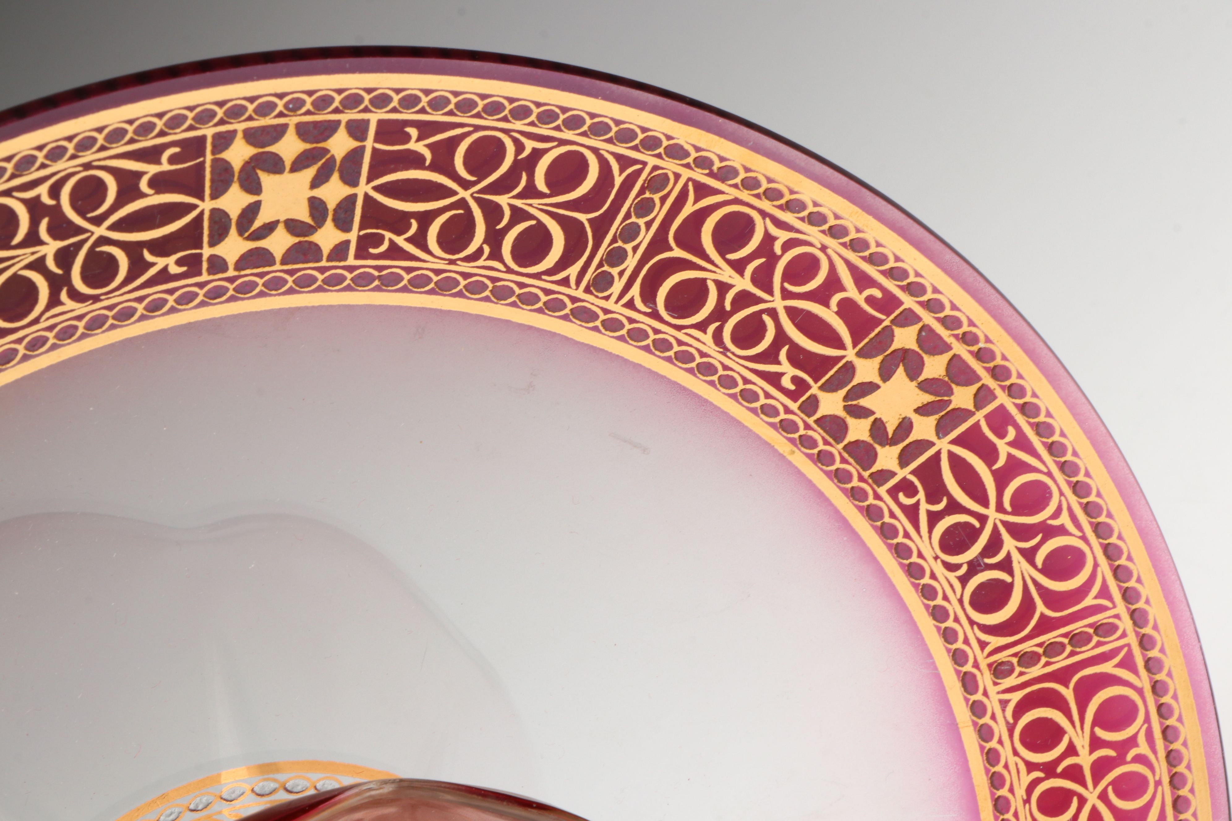 Silver Plate Fruit Basket with Gilt Glass Round Serving tray