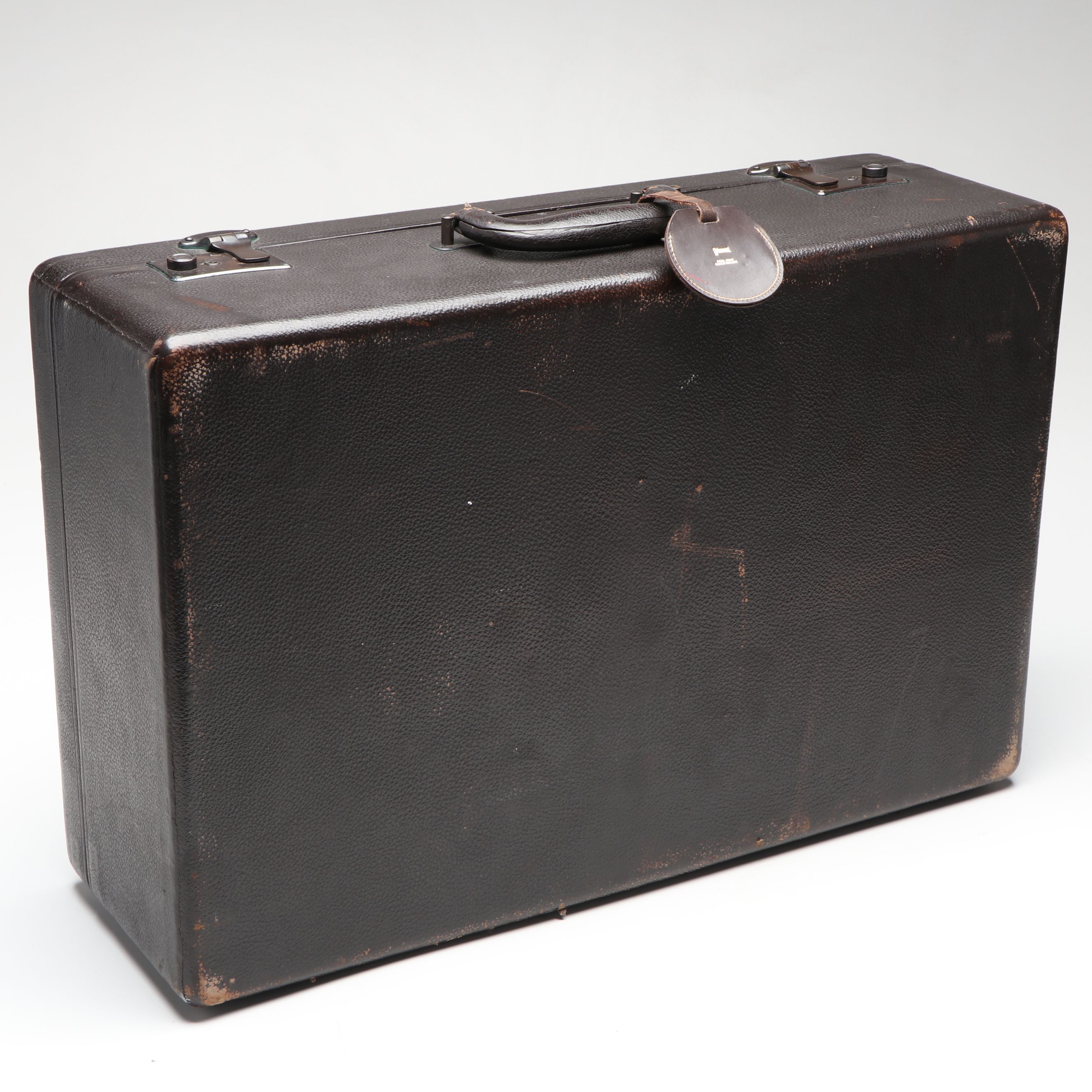 Art Deco Glass and Celluloid Vanity Set and Case, Early to Mid-20th Century