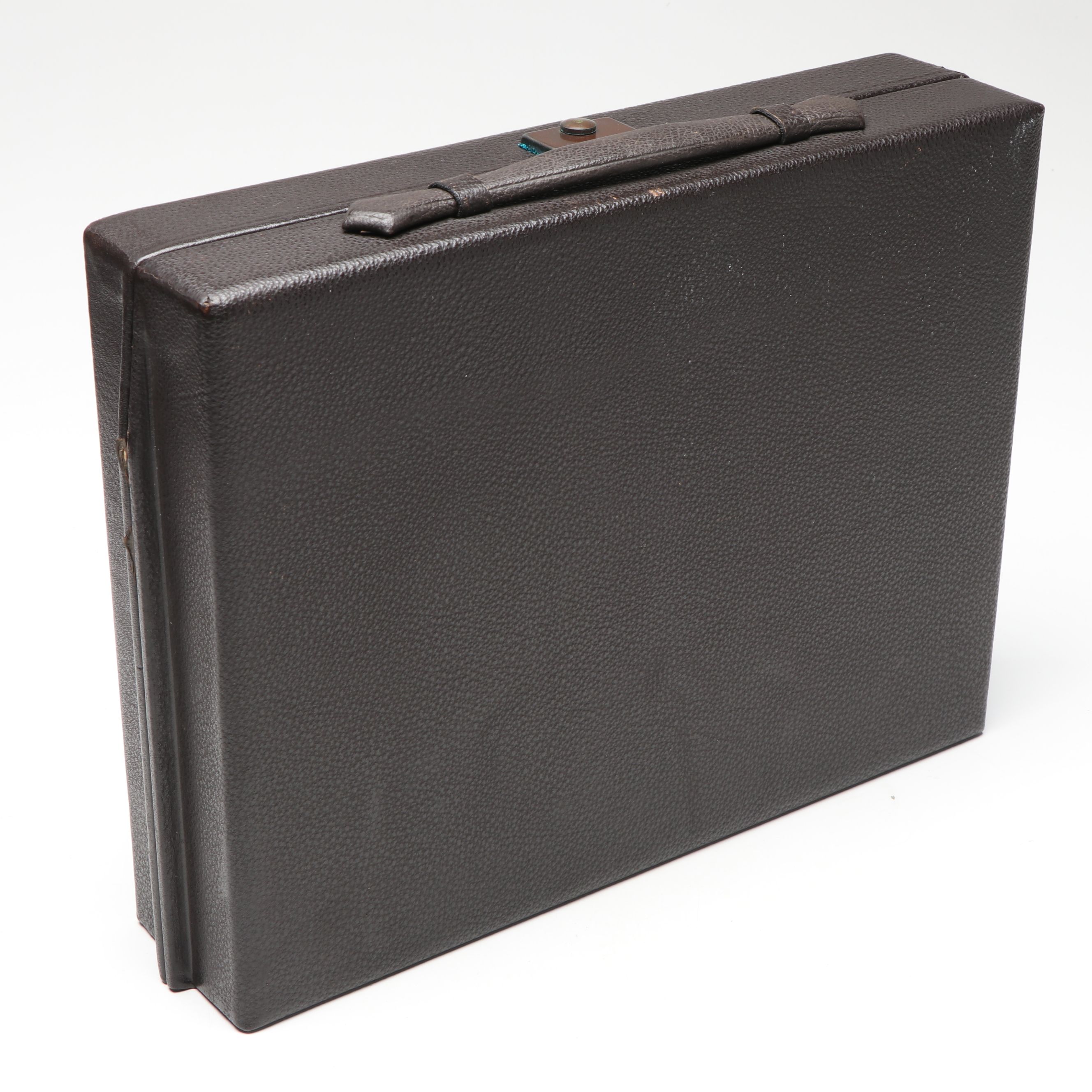 Art Deco Glass and Celluloid Vanity Set and Case, Early to Mid-20th Century