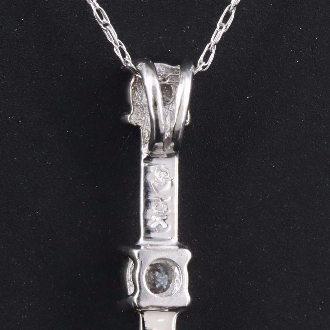 10K 0.15 CTW Diamond Pendant on 14K Chain