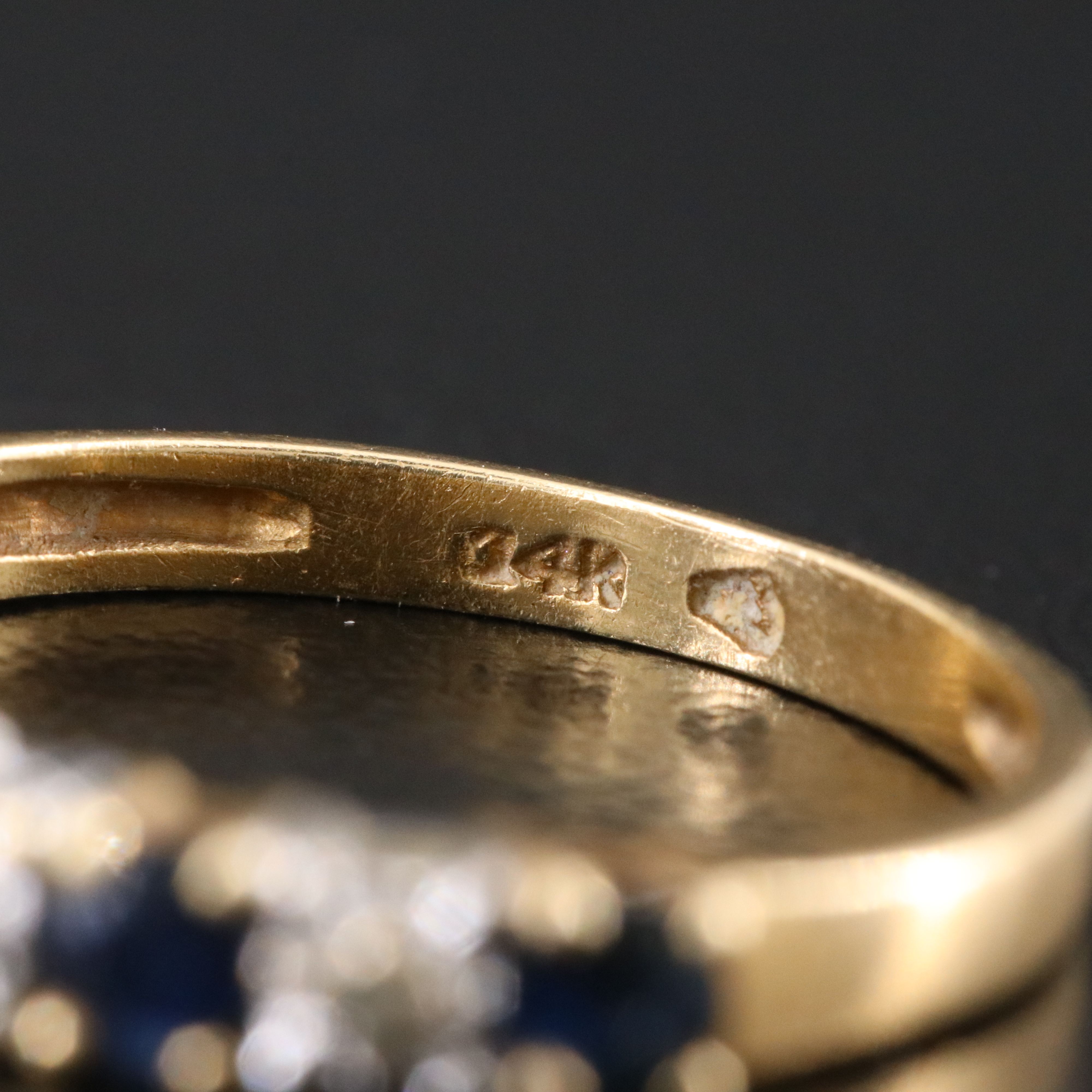 14K Sapphire and Diamond Ring