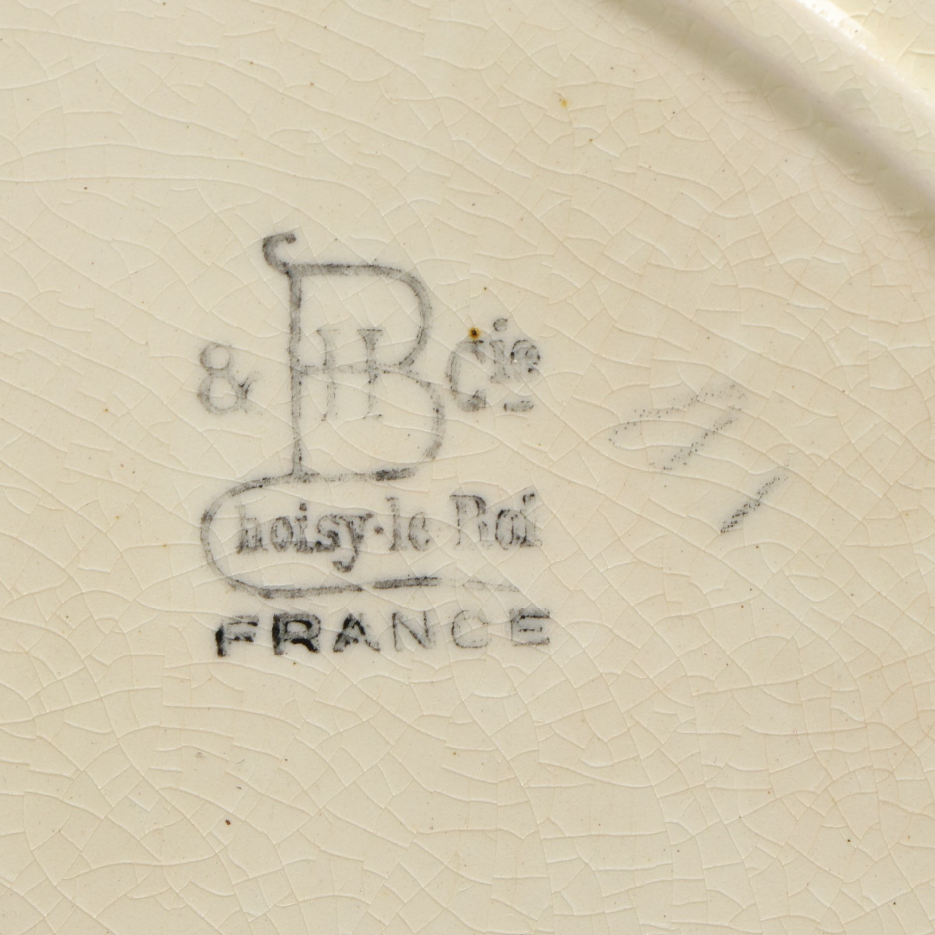 Hand-Painted French Choisy le Roi and Other Majolica Rabbit Plates