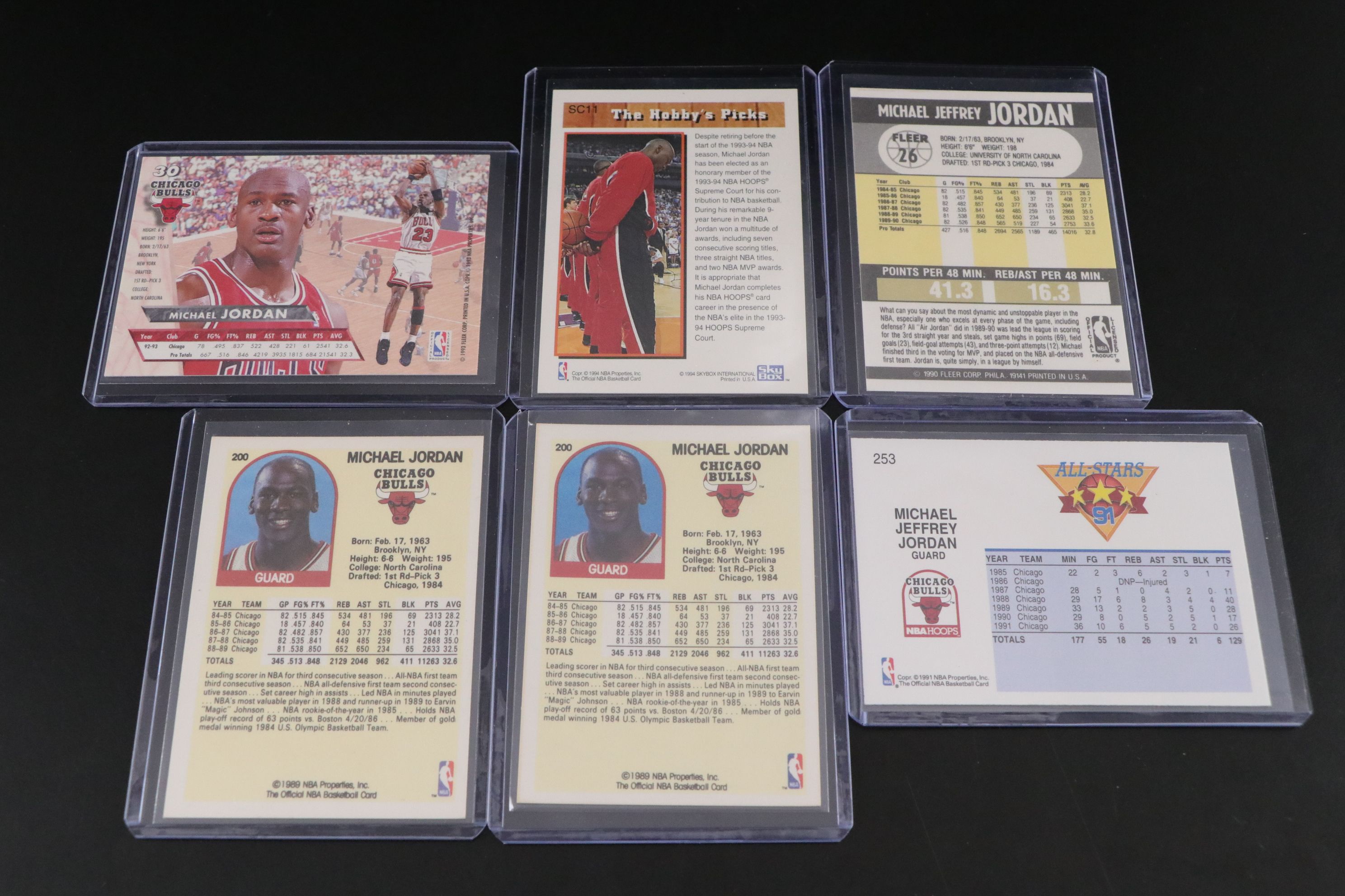 Michael Jordan NBA Trading Card Collection, 1989–1997