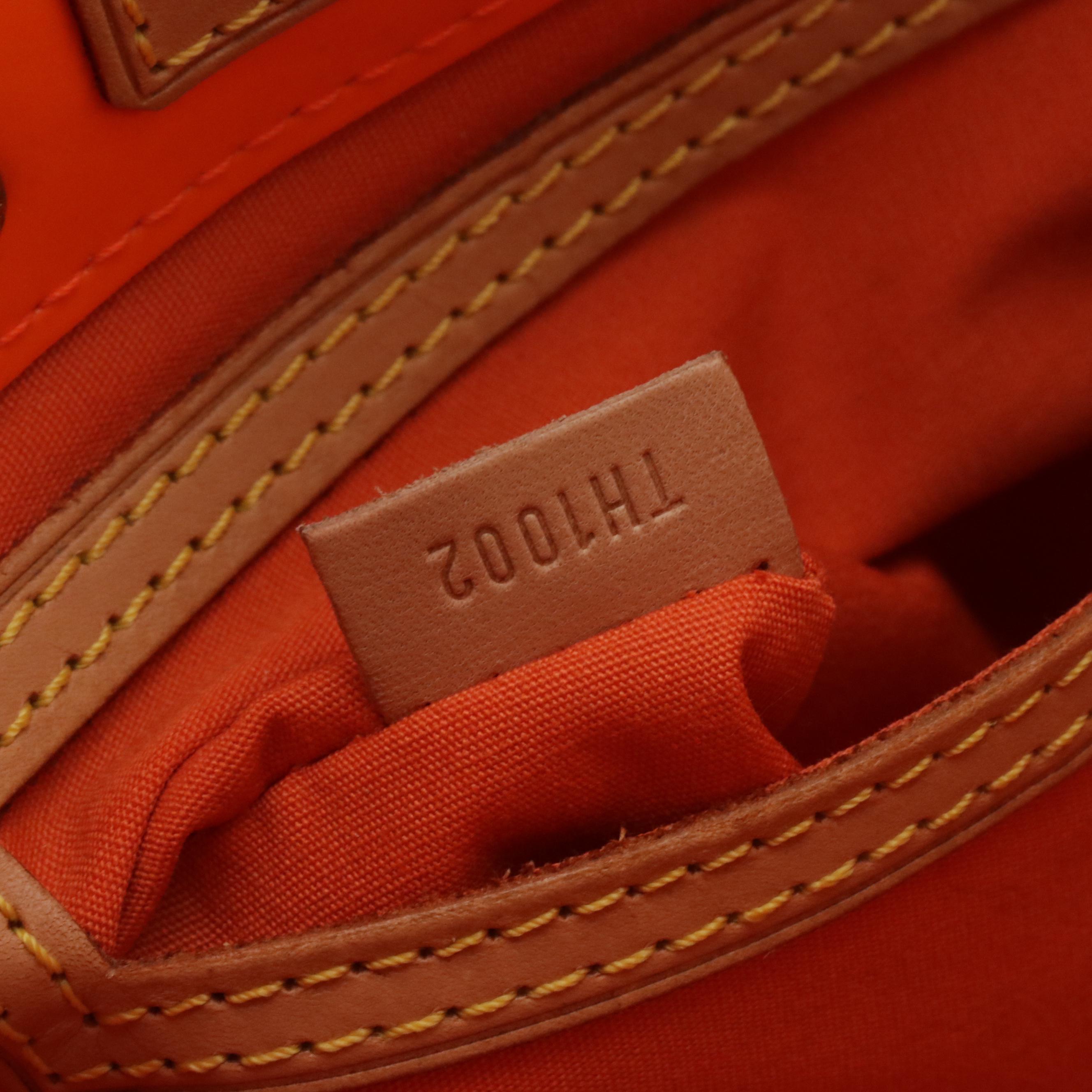 Louis Vuitton x Robert Wilson Reade PM Tote in Neon Orange/Pink Monogram Vernis