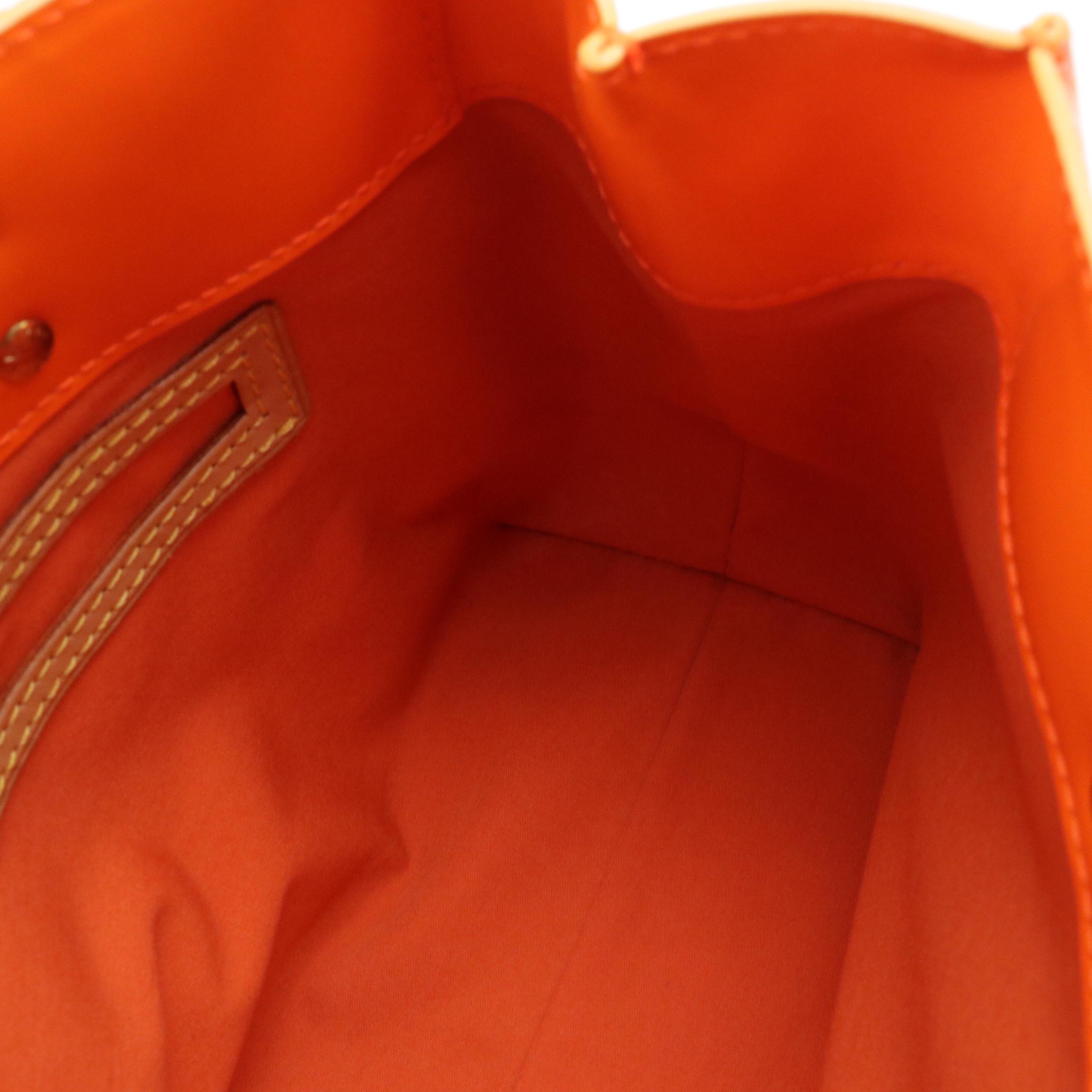 Louis Vuitton x Robert Wilson Reade PM Tote in Neon Orange/Pink Monogram Vernis