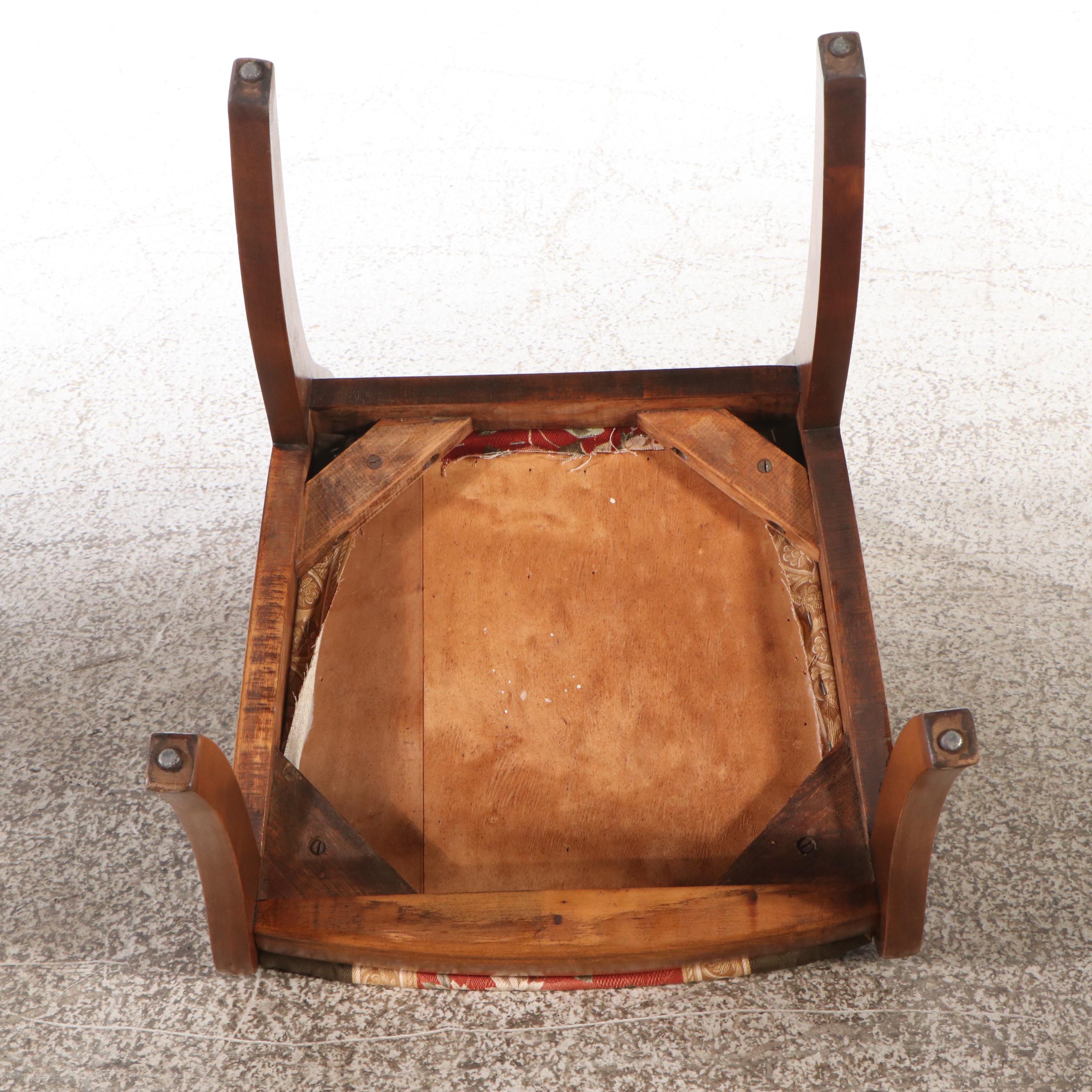 Pair of Duncan Phyfe Style Lyre-Back Side Chairs, 20th Century