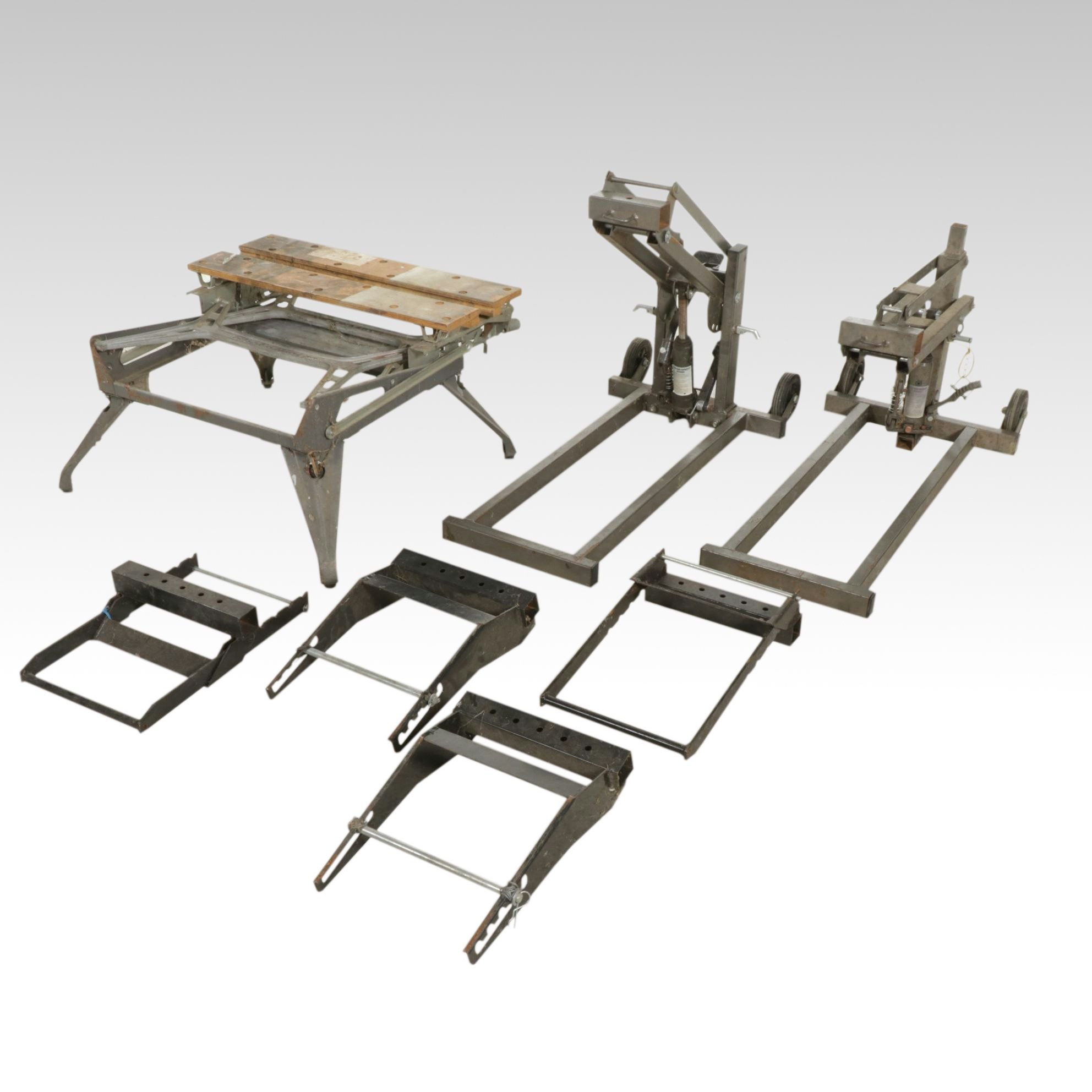 Pittsburgh 300 lb High-Lift Riding Mower Jacks, Pair, with Other Accessories