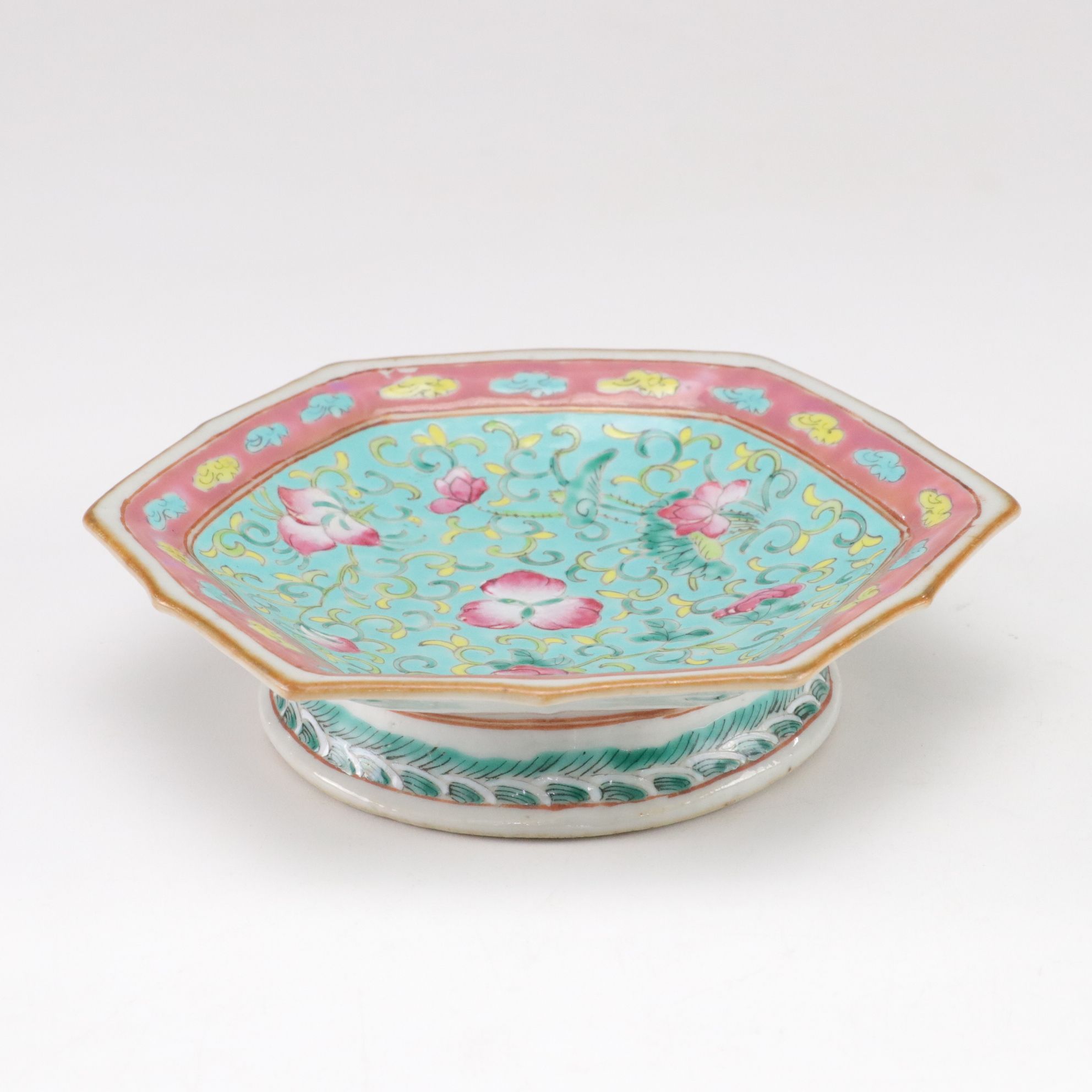 Chinese Famille Rose and Gilt Porcelain Dishes, Early to Mid 20th C.