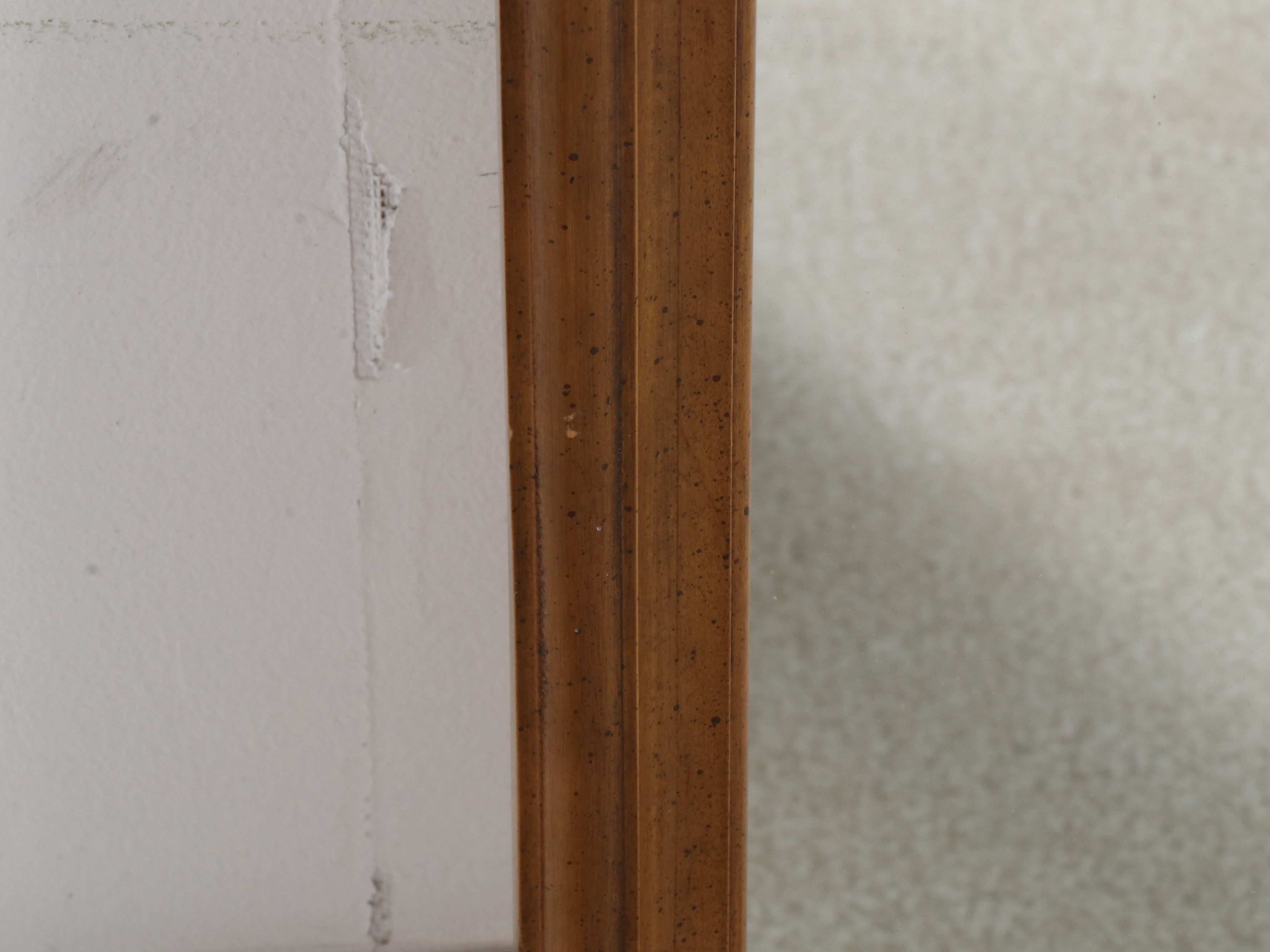 Butler Mediterranean Style Maple Console Cabinet with Mirror, 1960s