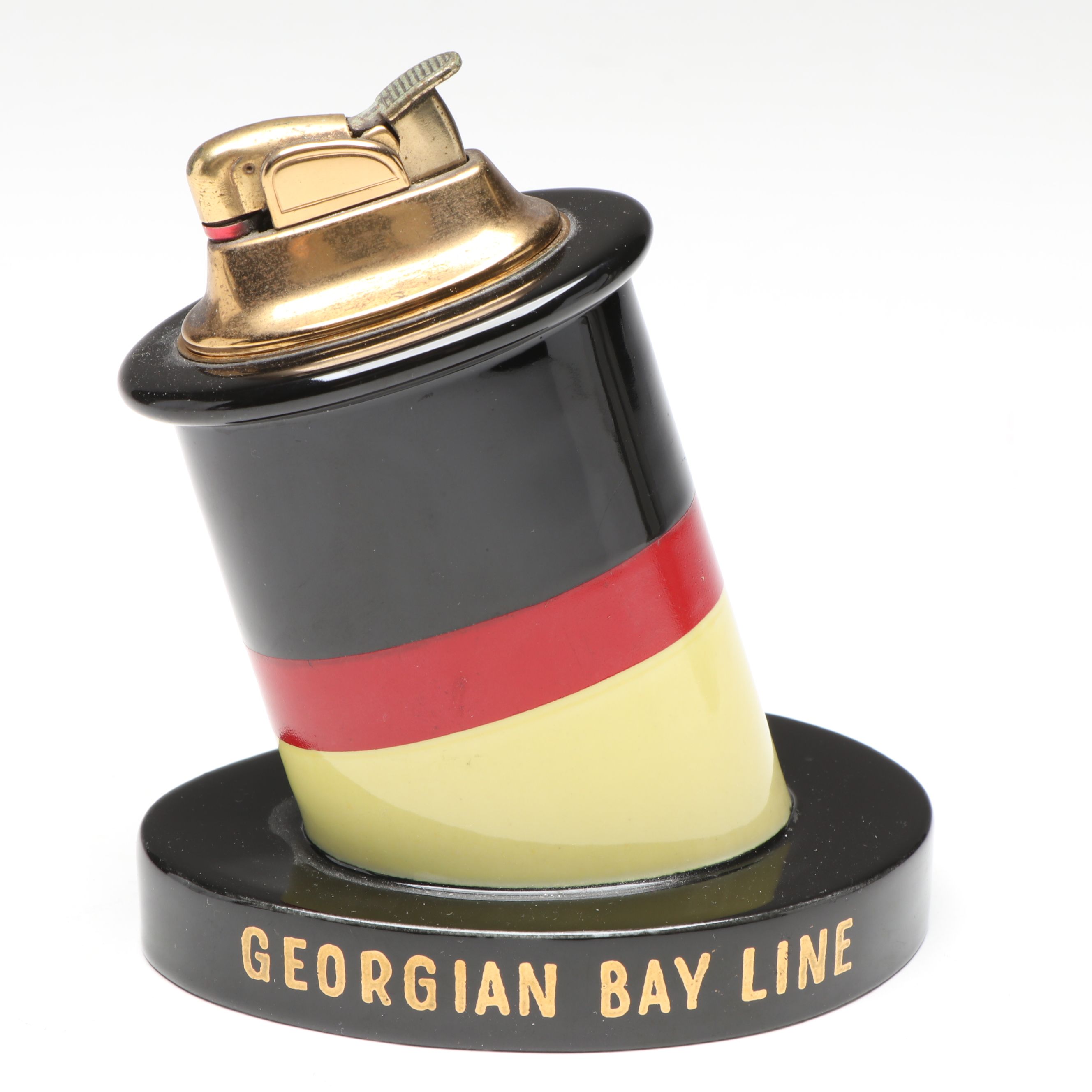 Georgian Bay Lines Silver Plate Coffee Pot with Table Lighter and Cup