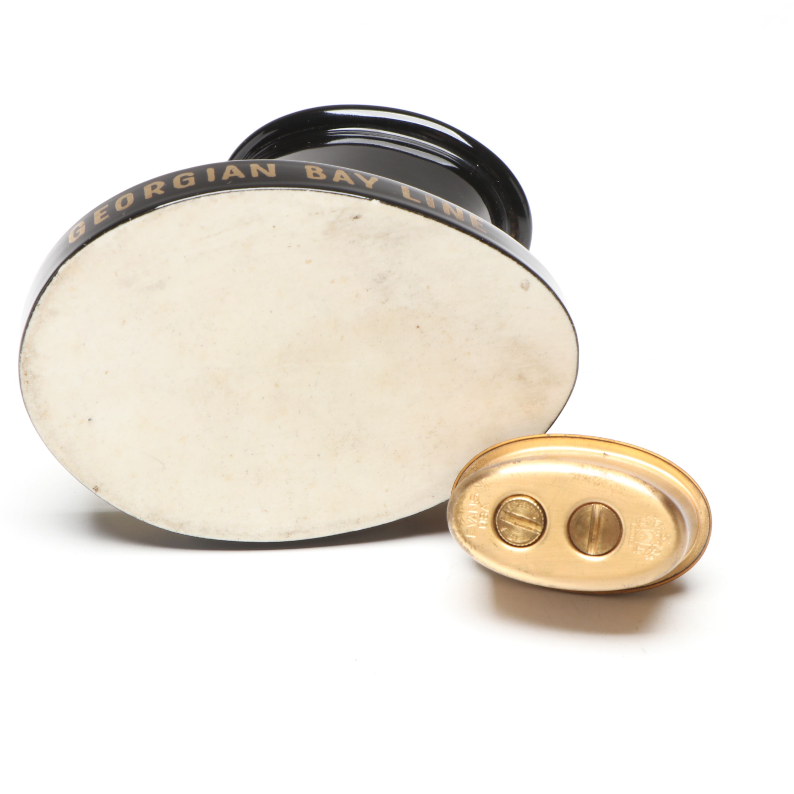 Georgian Bay Lines Silver Plate Coffee Pot with Table Lighter and Cup