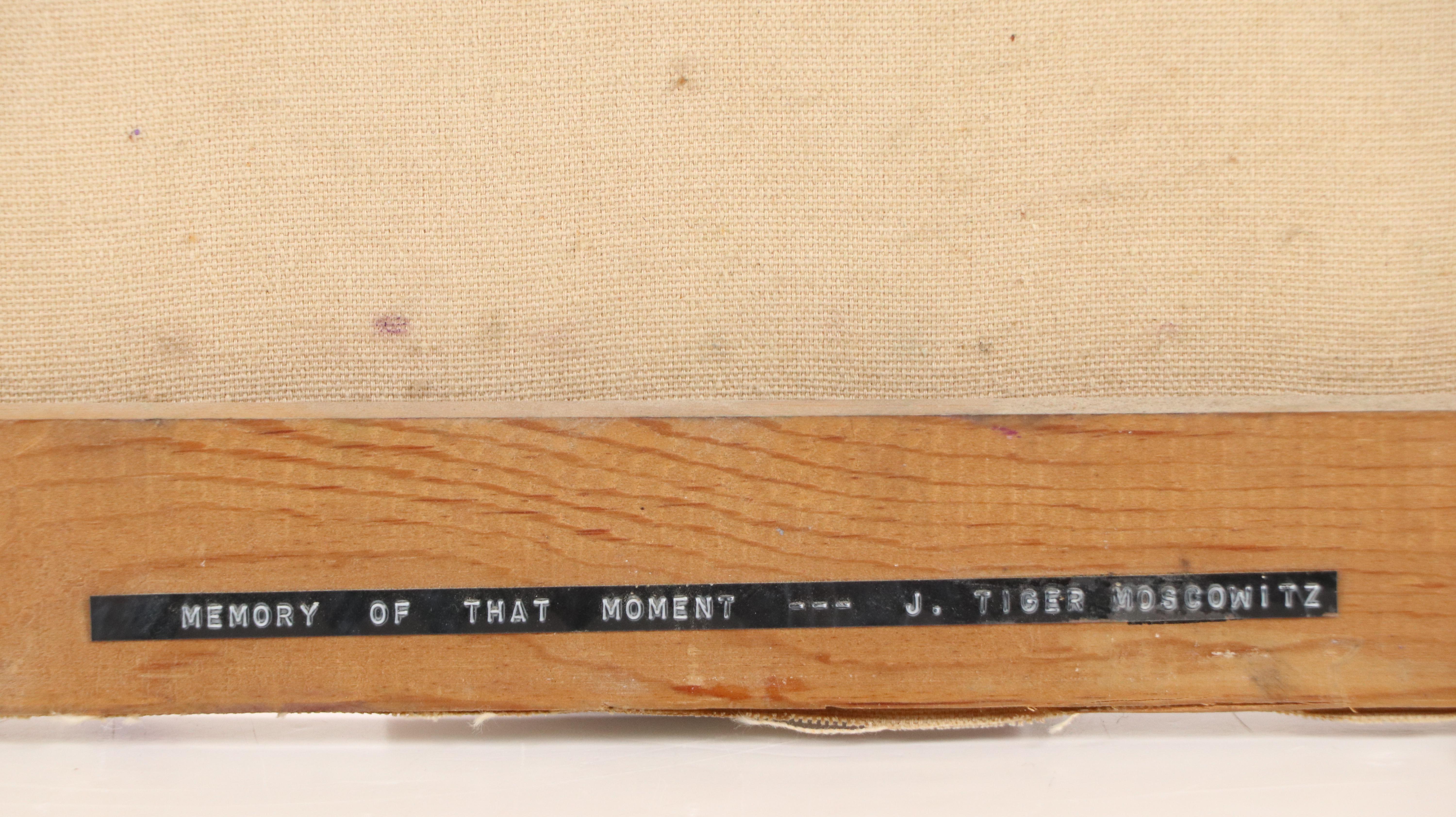 Johnny Tiger Moscowitz Abstract Acrylic Painting "Memory Of That Moment"