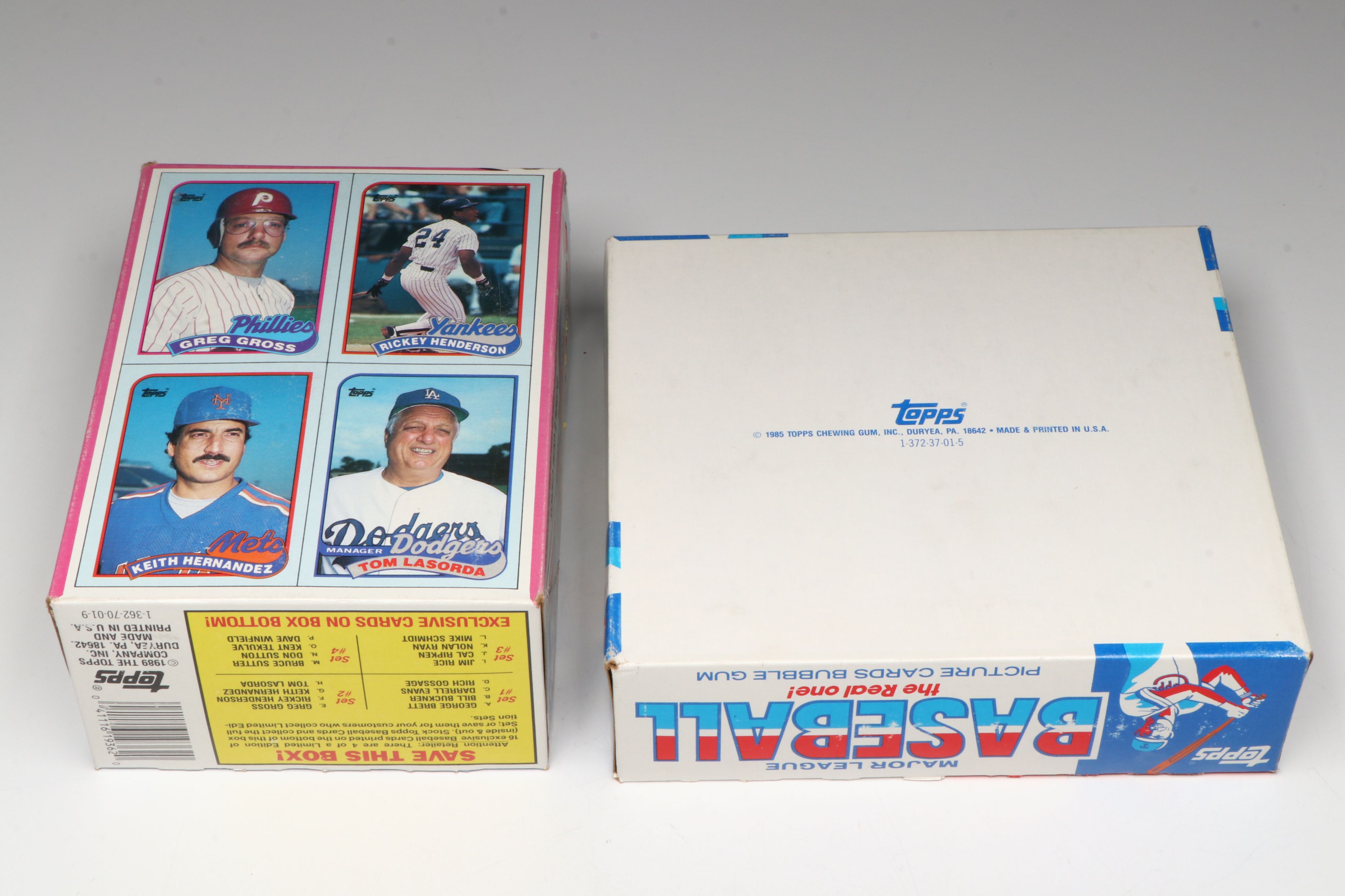 Topps Bubble Gum Major League Baseball Cards, 1985