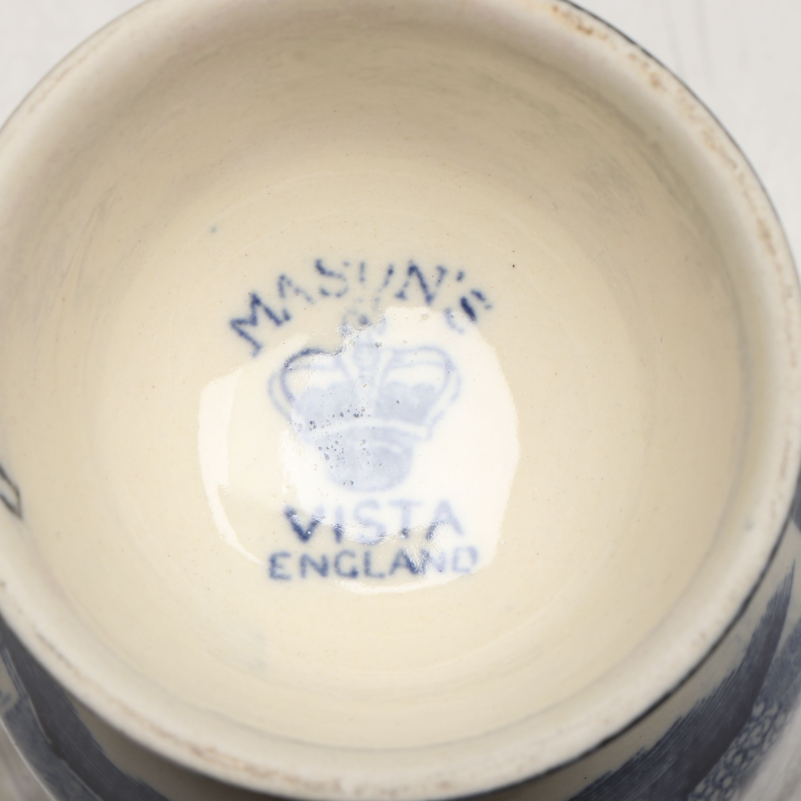 Mason's "Vista" and Other Egg Cups with Hand-Painted Antique Tea Cup Sets