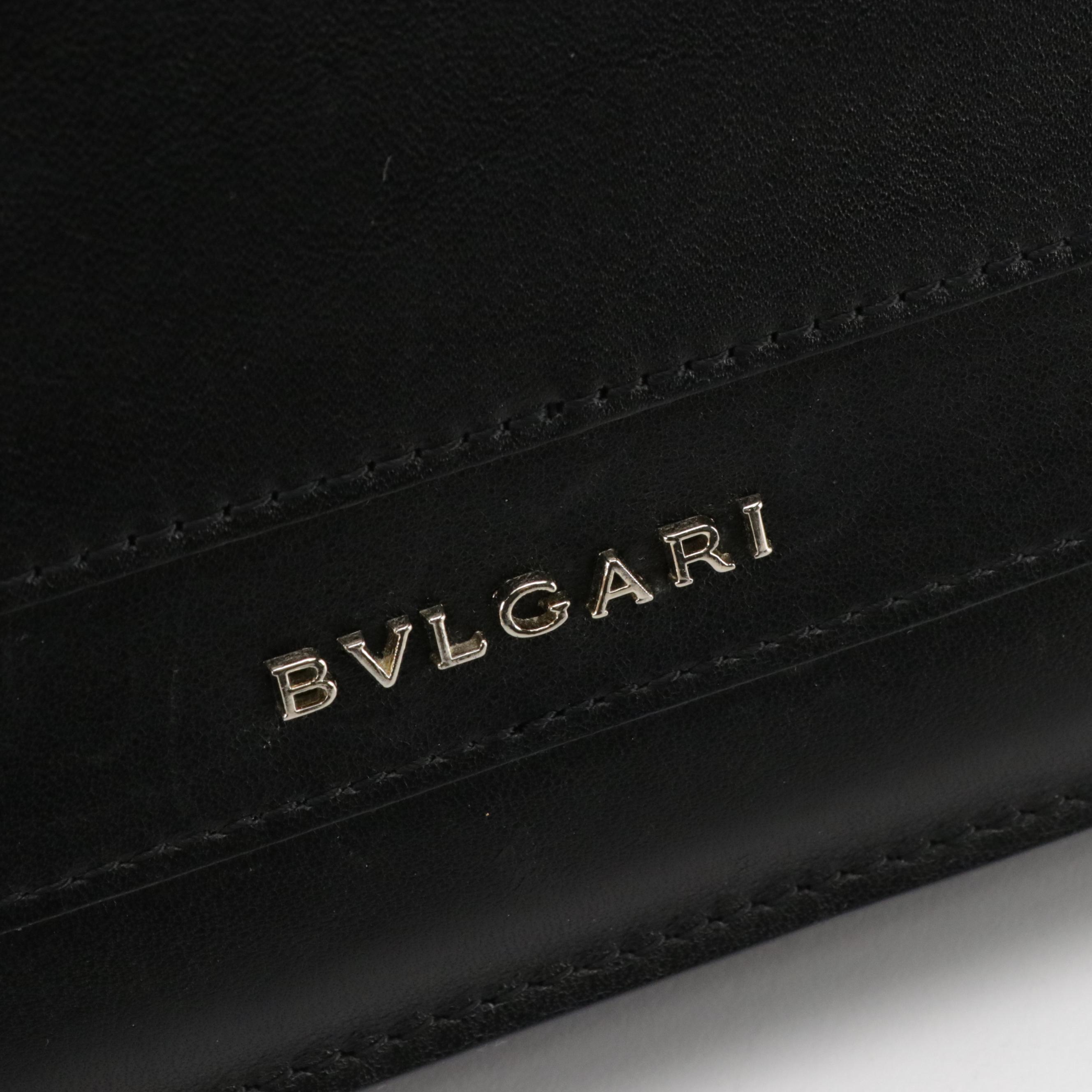 BVLGARI Serpenti Forever Front-Flap Shoulder Bag in Black Lambskin Leather