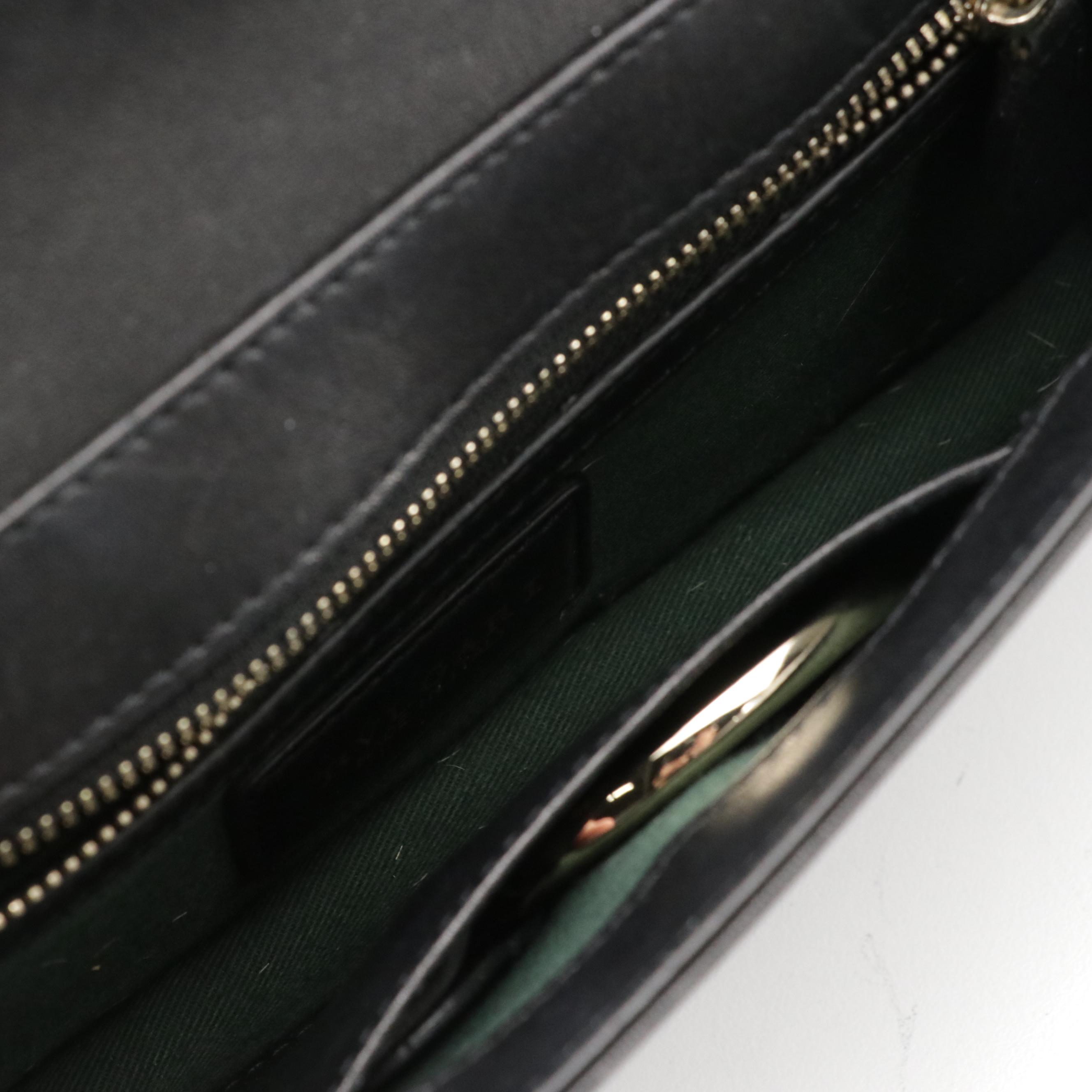 BVLGARI Serpenti Forever Front-Flap Shoulder Bag in Black Lambskin Leather