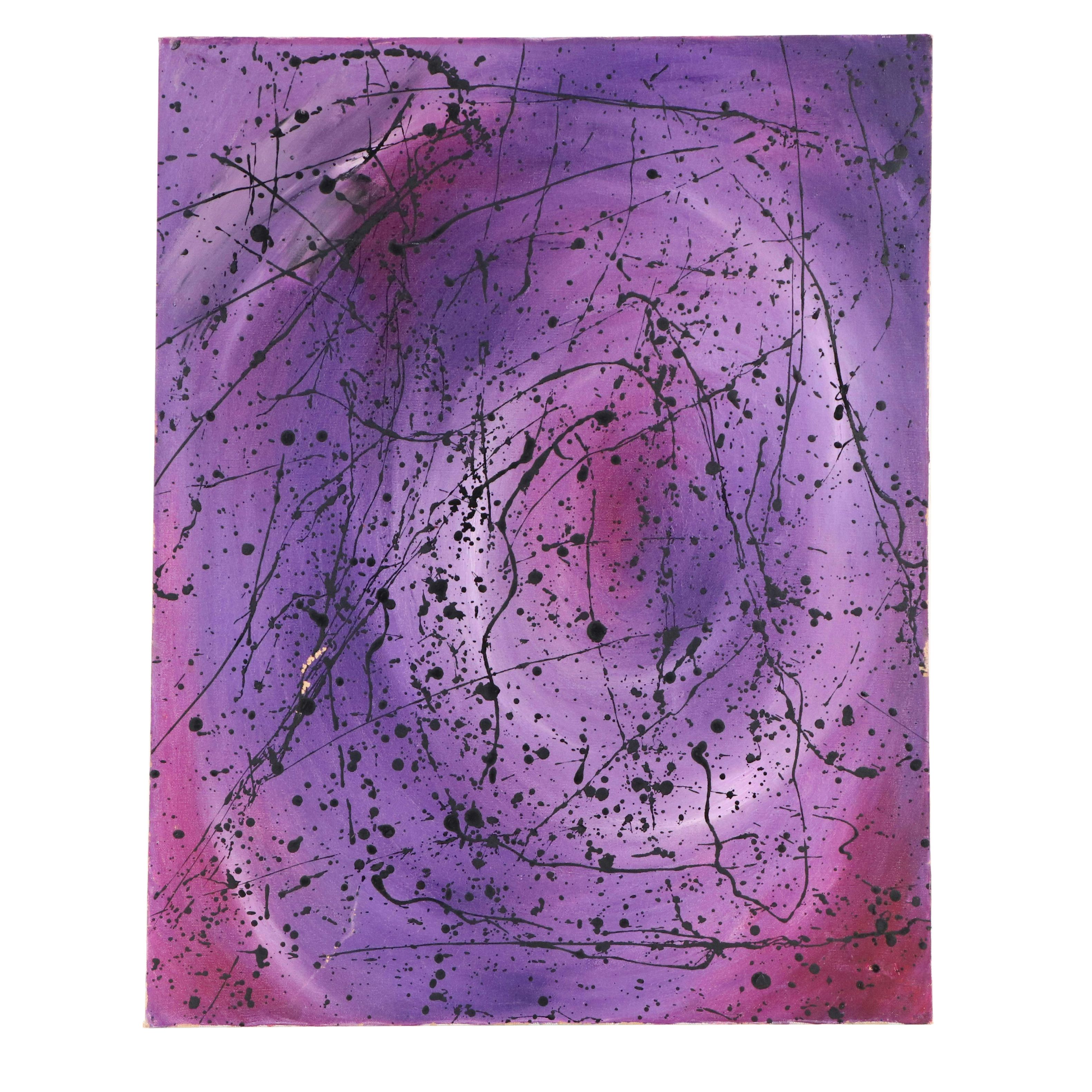 Johnny Tiger Moscowitz Abstract Acrylic Painting "Memory Of That Moment"