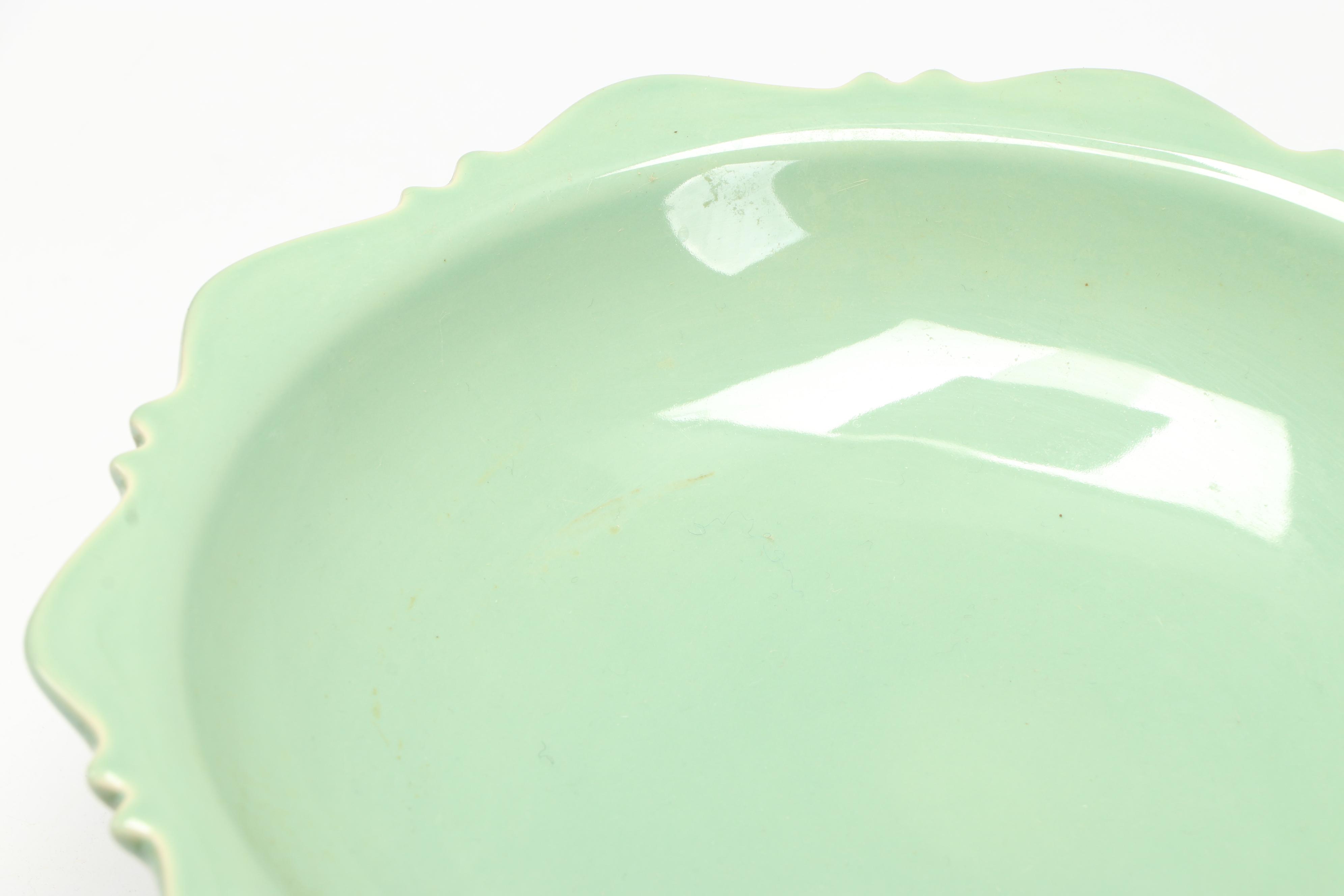Thai Celadon Pedestal Bowls with "Love Brunch" Cookbook