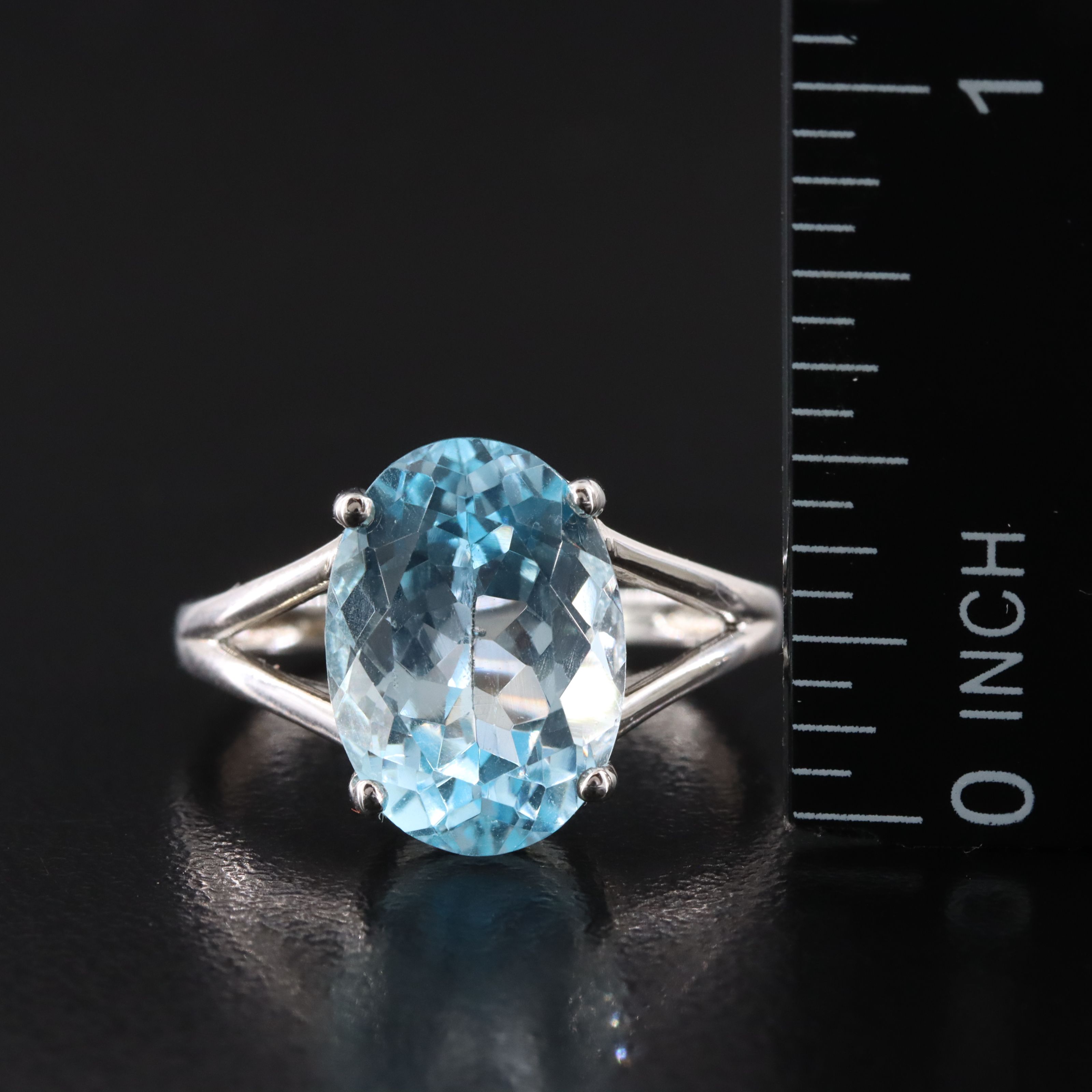 Sterling Topaz Ring and Earrings