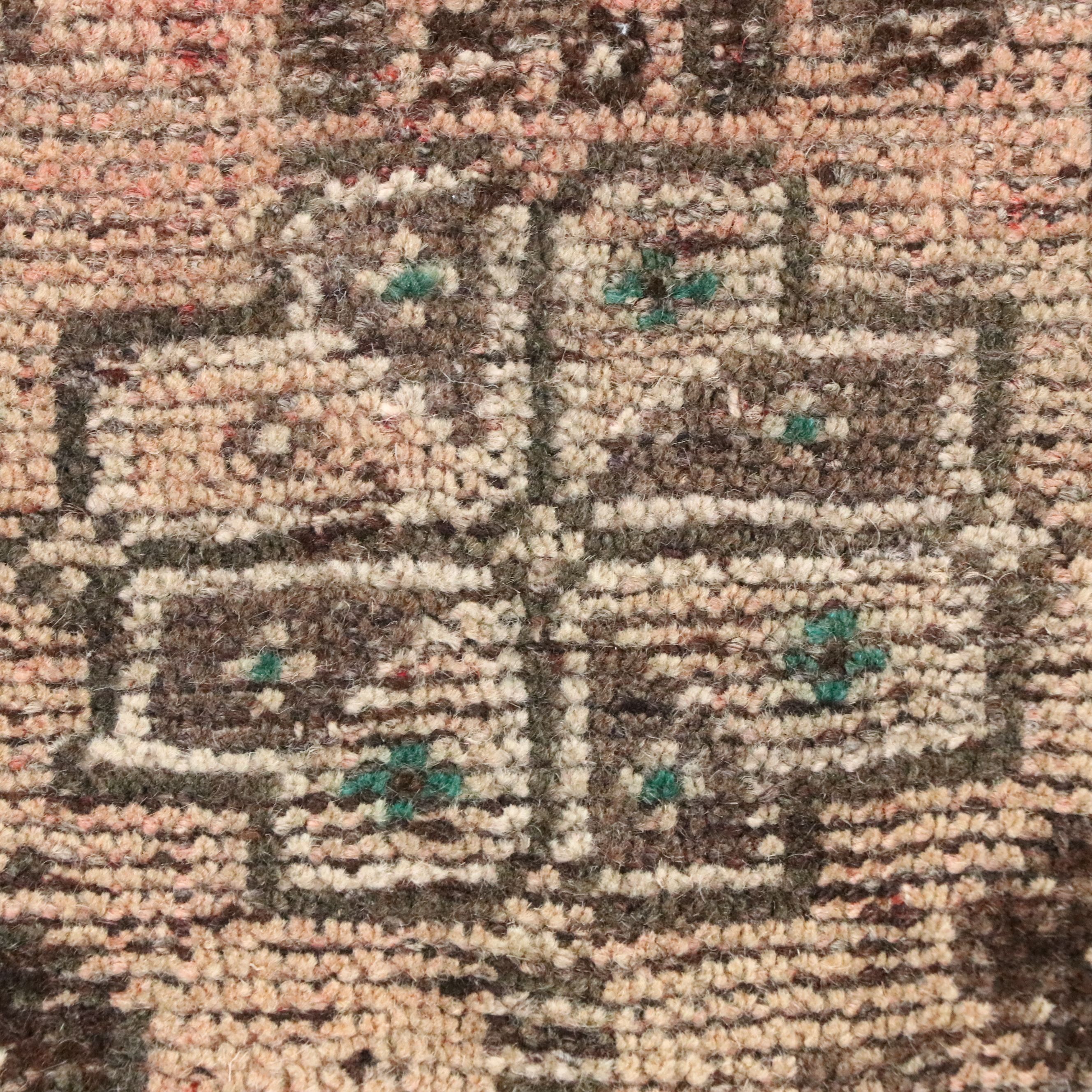 4'4 x 7'7 Hand-Knotted Persian Abadeh Area Rug